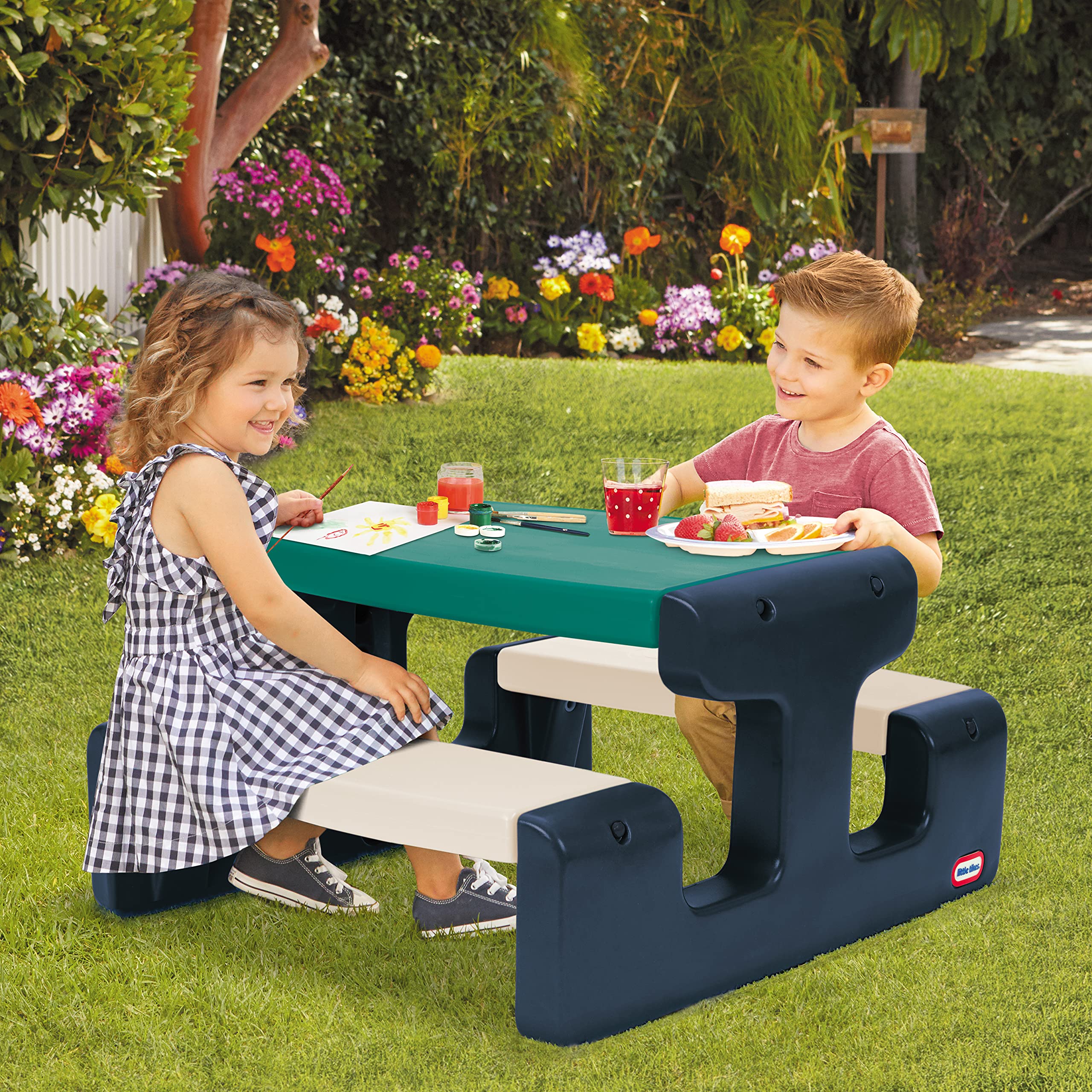 Little Tikes Furniture Junior tavolo picnic 4 posti 74x80 cm