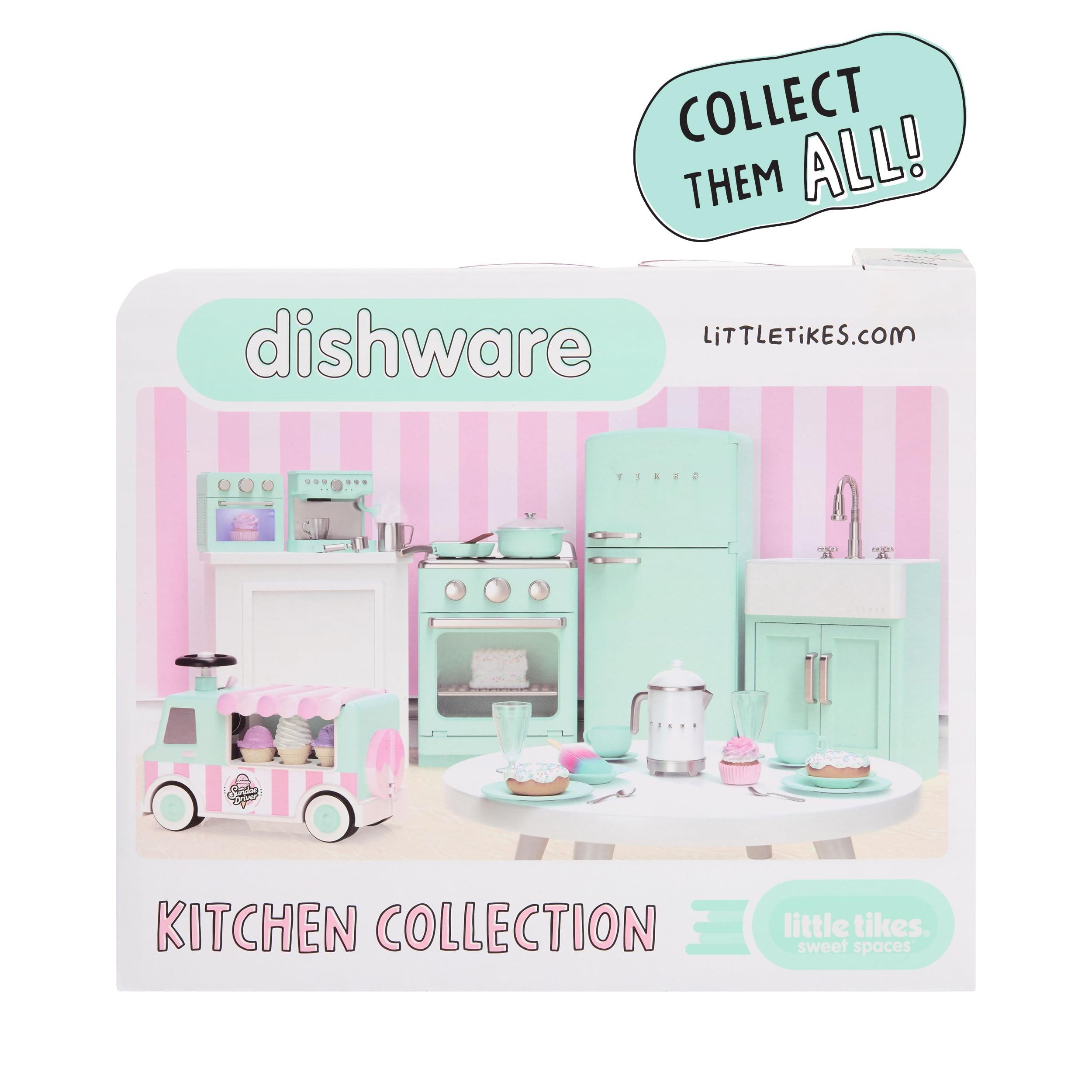 Little Tikes Sweet Spaces set stoviglie azzurro 6 pezzi