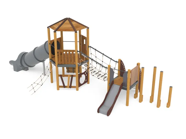 Pozza Primitiv Giulietta e Romeo Scivolo a Tubo Struttura Gioco