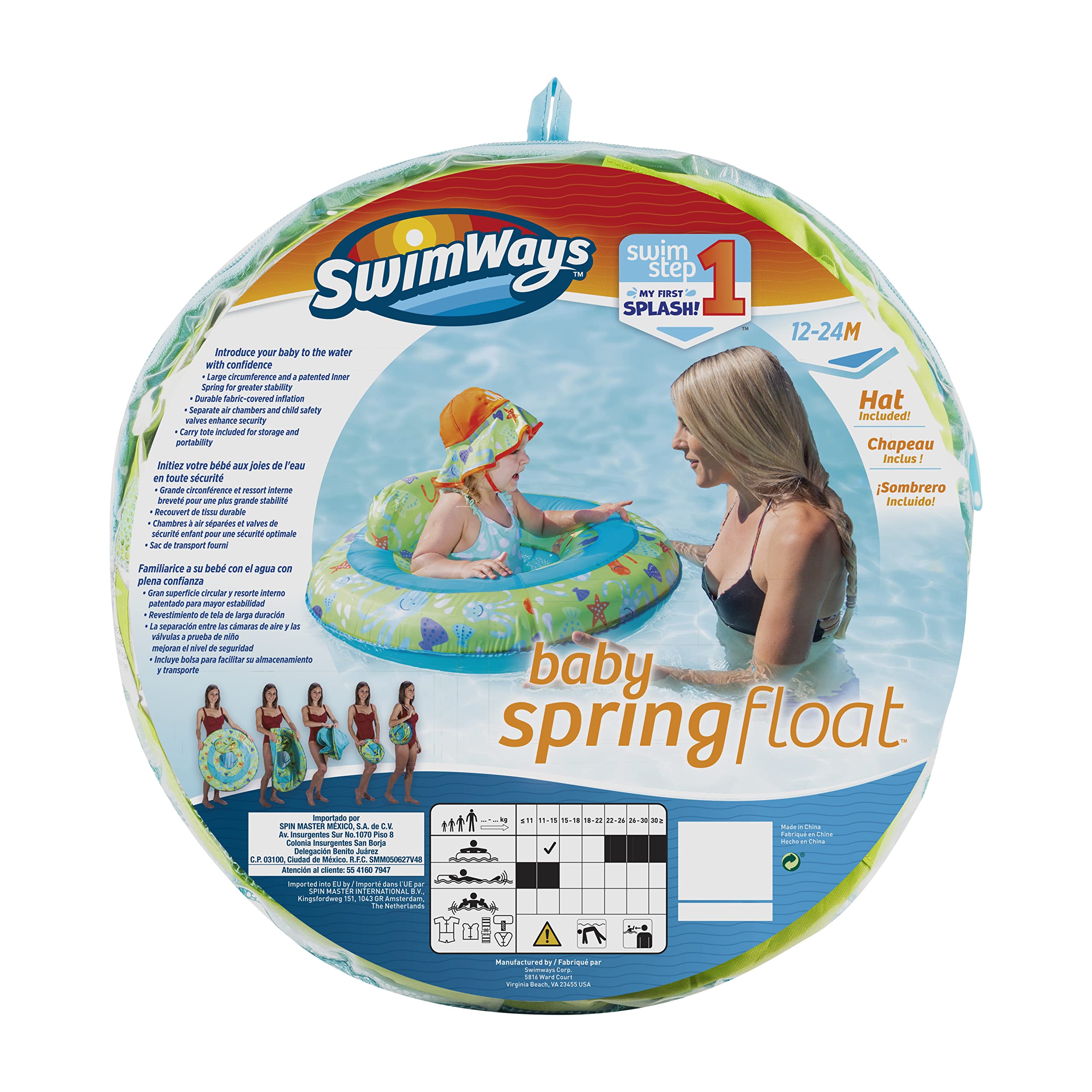 Swimways Baby Spring Float Galleggiante 9 Mesi+ 73.5cm