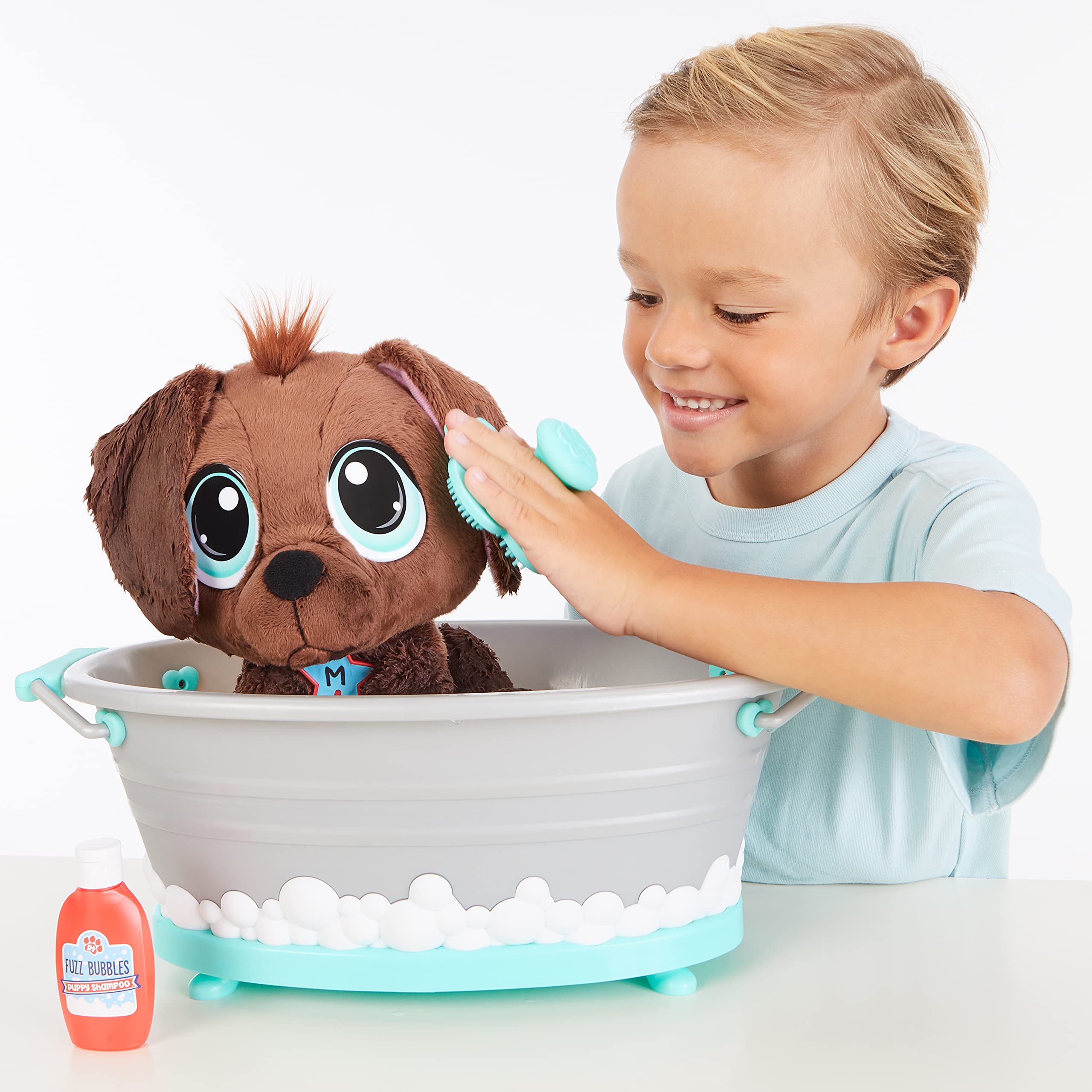 Little Tikes Rescue Tales Scrub'n Groom vasca bagno peluche Chocolate Lab
