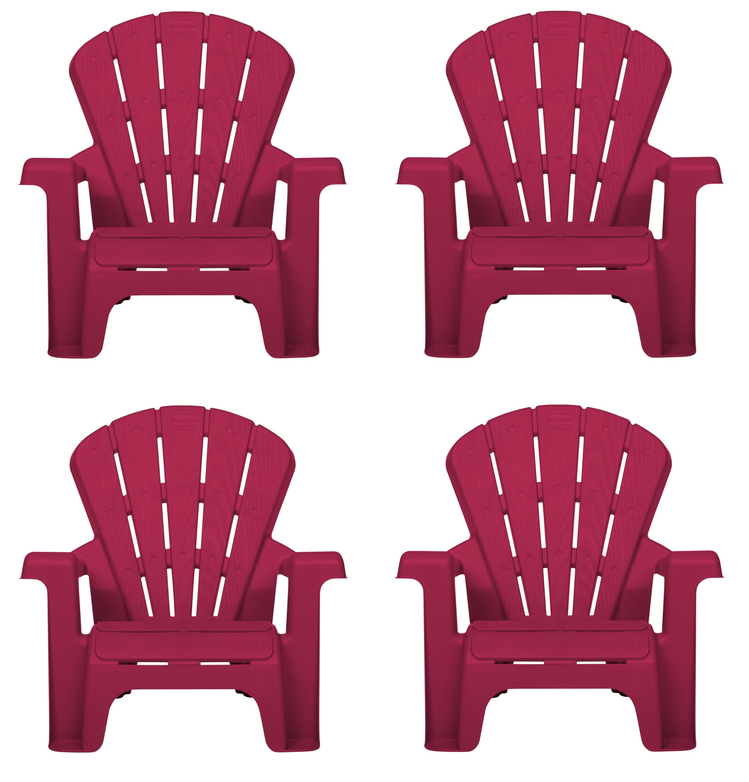 Little Tikes Furniture sedie giardino rosse 4 pezzi bimbi