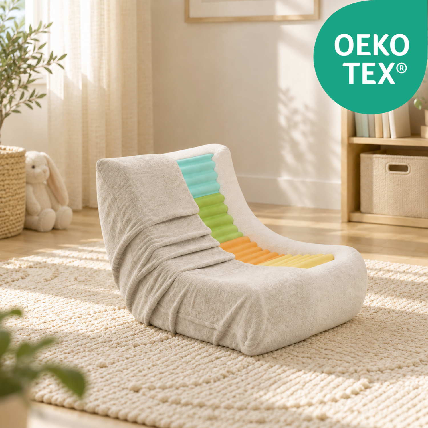 LIONHERZ Nilly Mooni Poltrona Bambini Beige Sabbia Memory