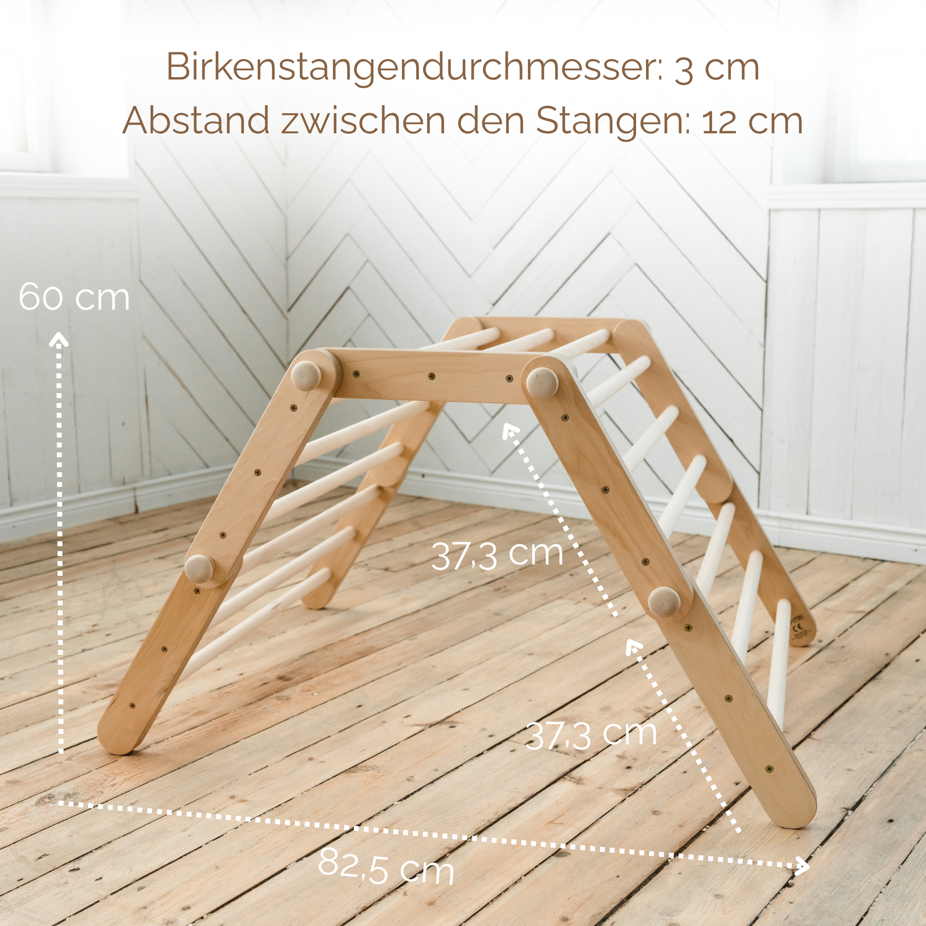 LIONHERZ FIPITRI triangolo arrampicata legno 5 segmenti no rampa