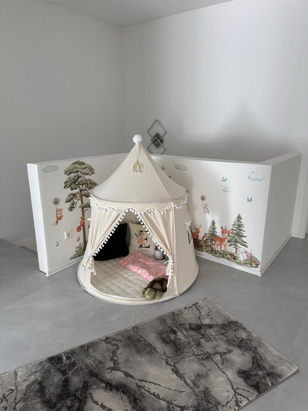 Lionherz Castello tenda gioco bimbi cotone crema con accessori