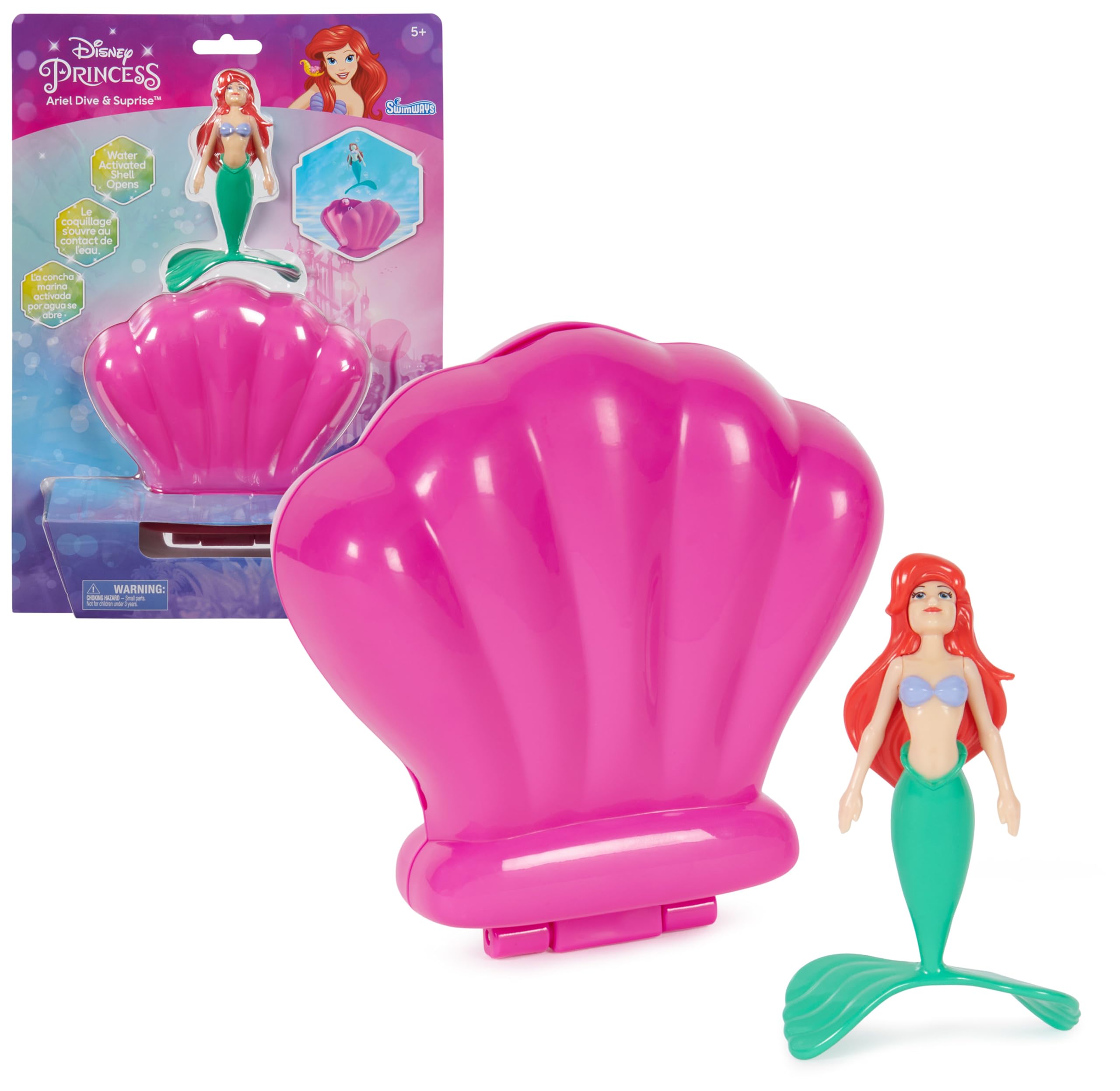 Swimways Dive N Surprise Ariel giocattolo piscina conchiglia