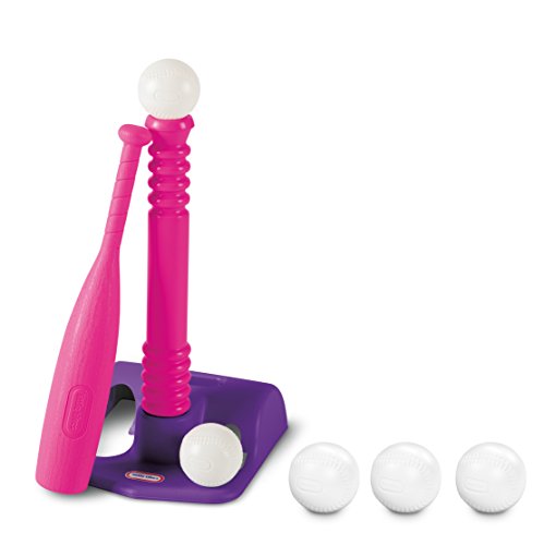 Little Tikes Set T-Ball Rosa Mazza + 5 Palline