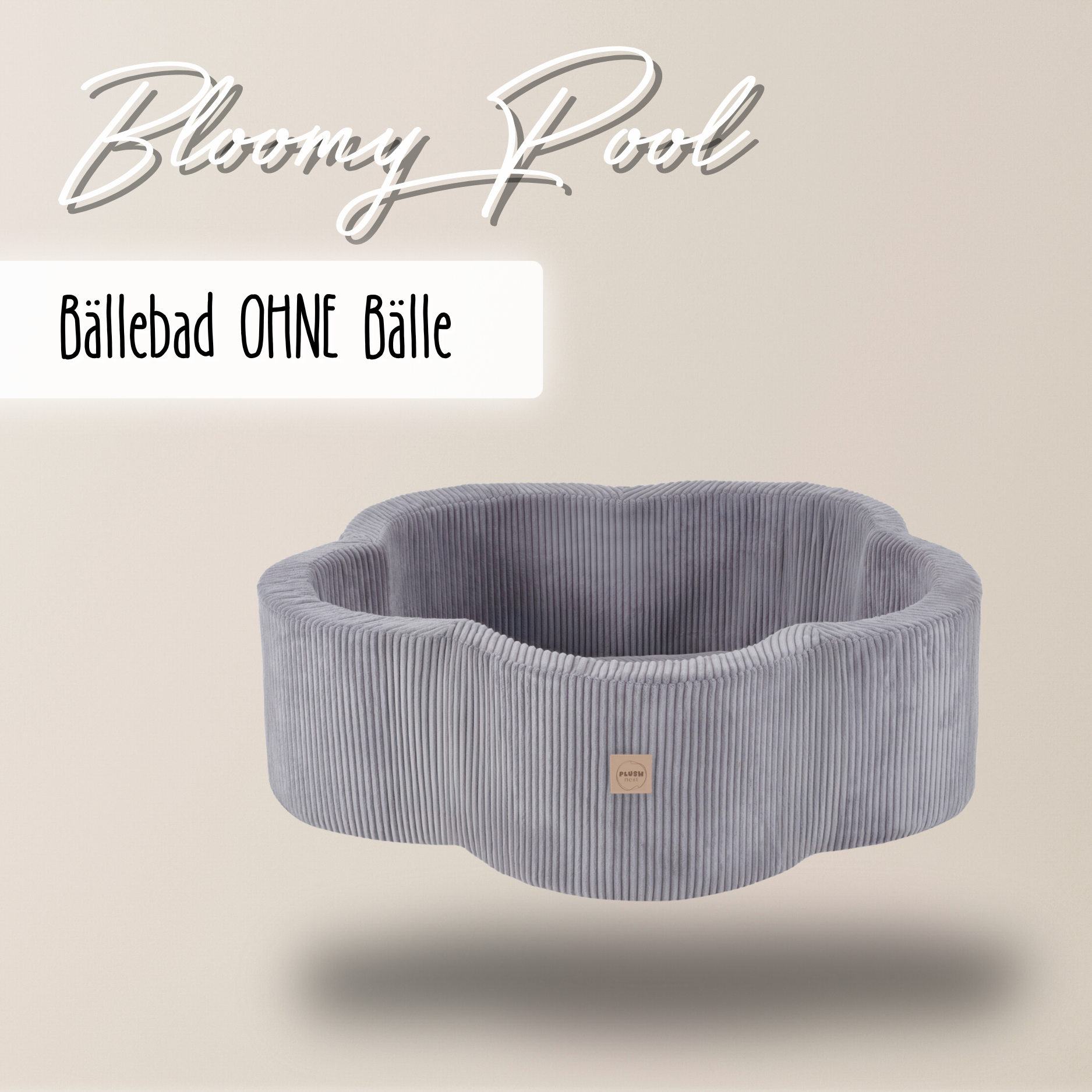 Lionherz Bloomy Pool piscina palline 95x30cm platino vuota