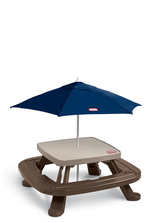 Little Tikes Fold'n Store Tavolo Picnic Bambini con Ombrellone