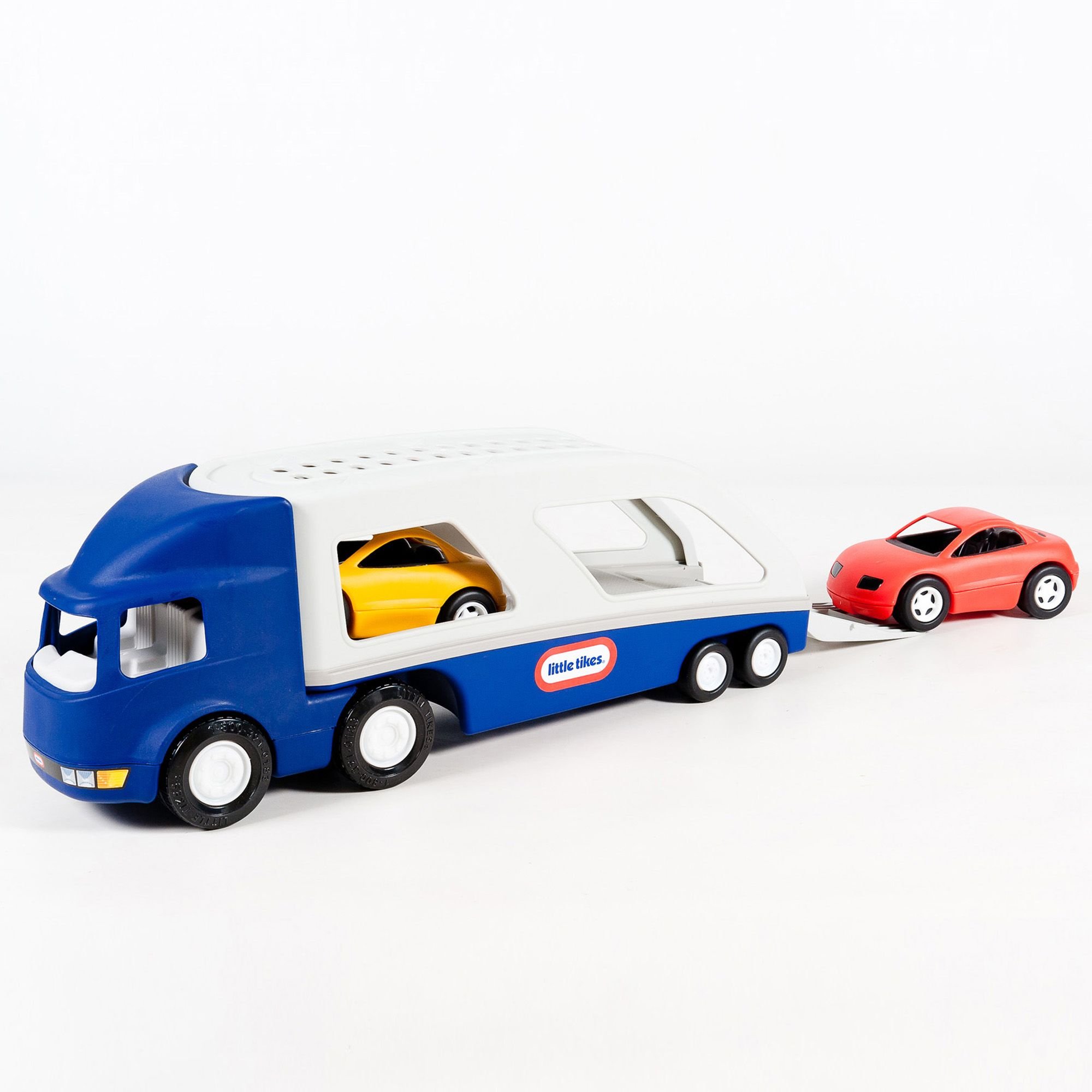 Little Tikes Bisarca camion trasportatore 2 auto bambini
