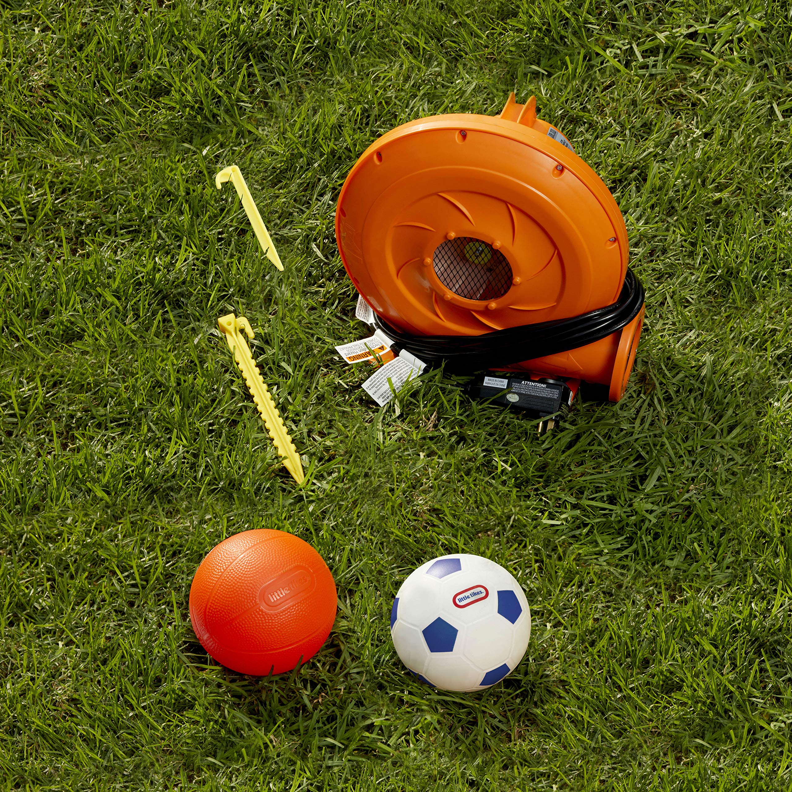 Little Tikes Campo Gonfiabile Bambini Calcio Basket 8 Posti