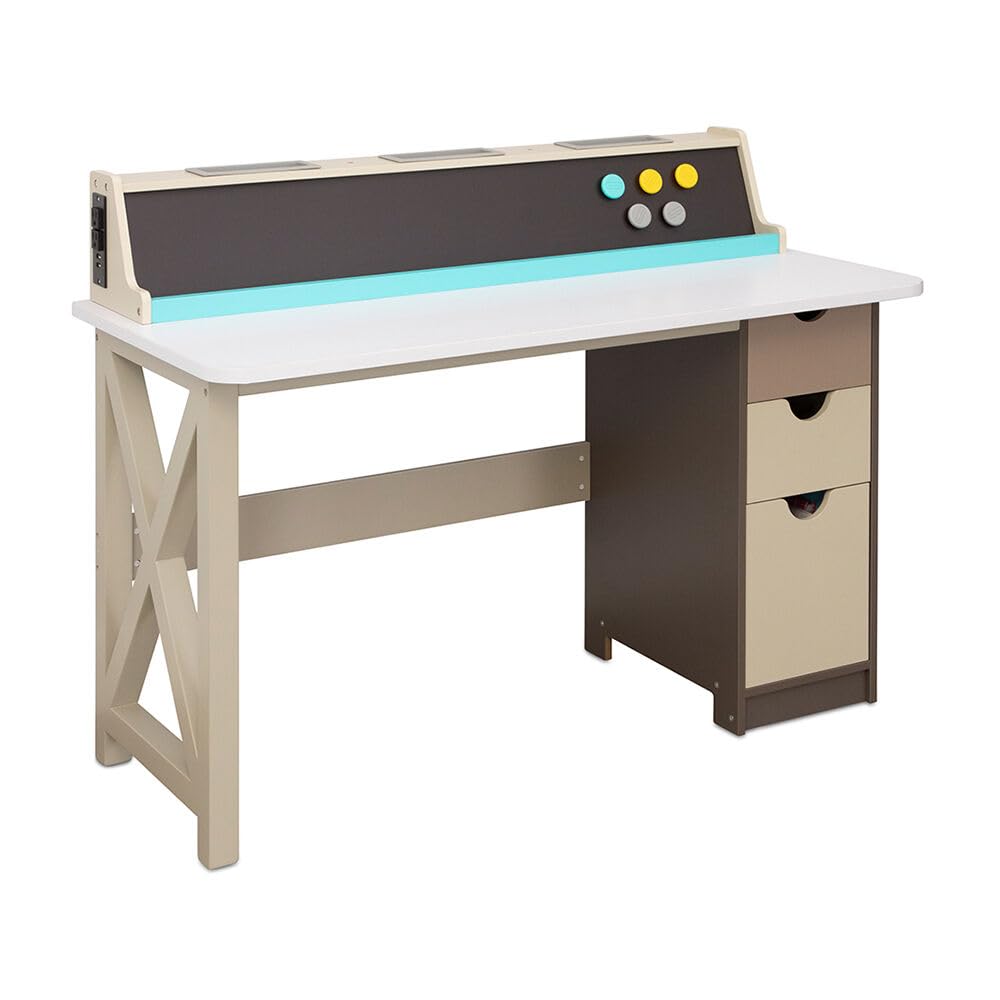 Little Tikes Real Wood 2-in-1 Scrivania Bambini Legno Lavagna