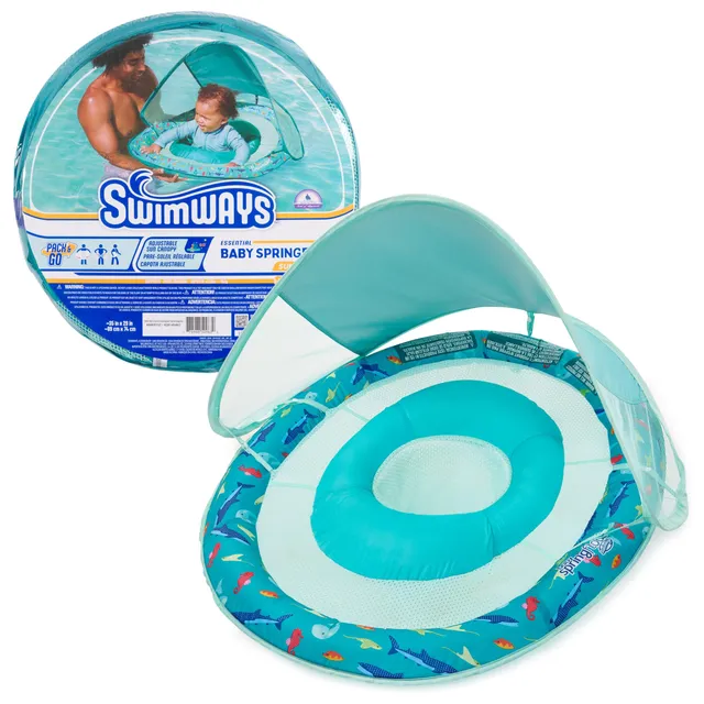 Swimways Baby Spring Float Galleggiante Neonato con Tettuccio