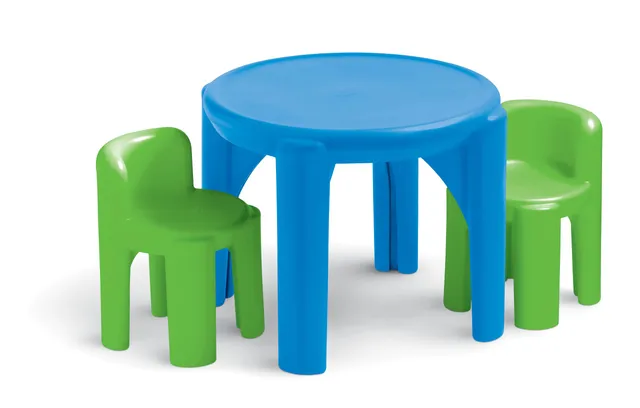 Little Tikes Bright 'n Bold Tavolo con 2 Sedie Verde Blu
