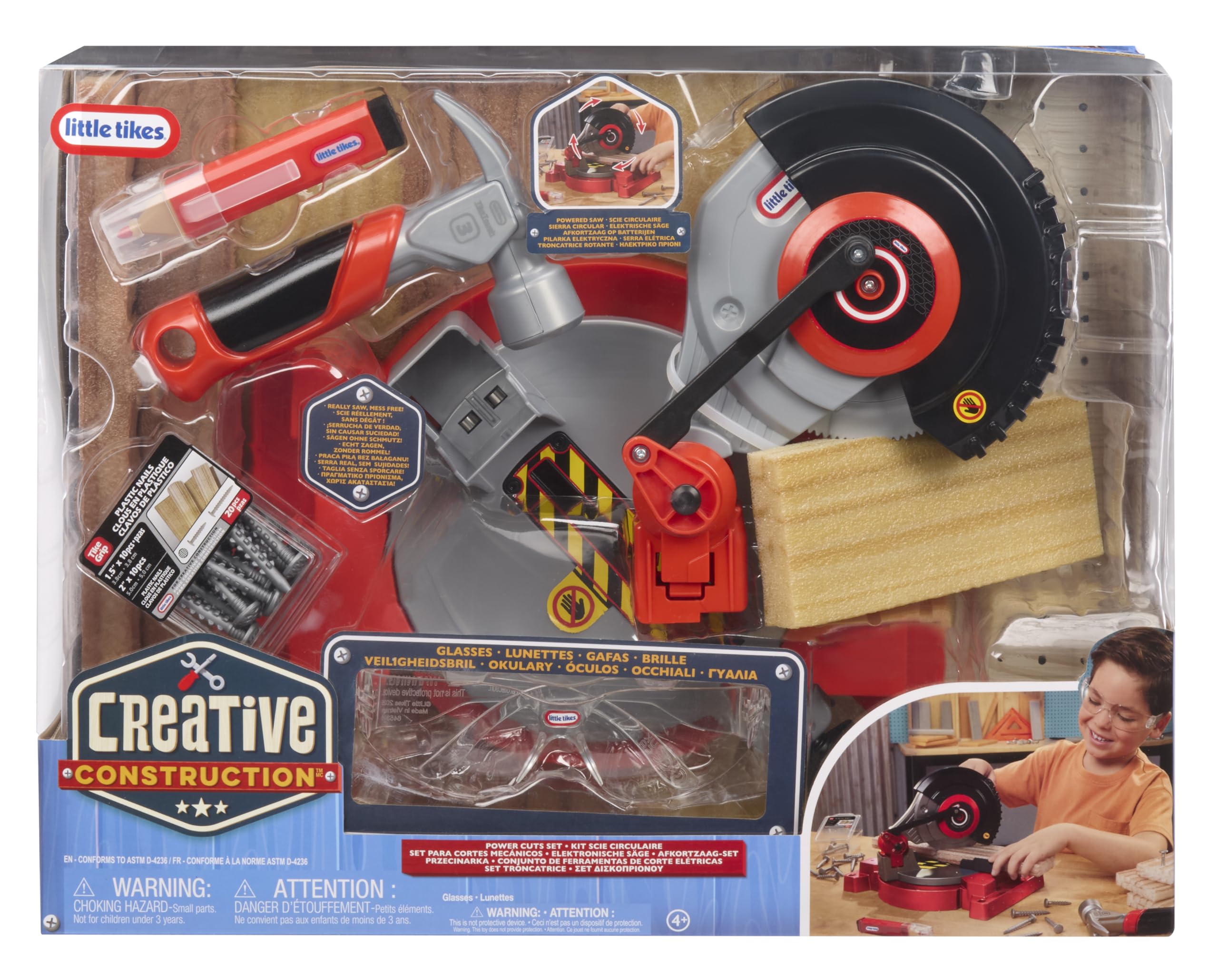 Little Tikes Creative Construction Power Cuts Set Attrezzi 6 Pezzi