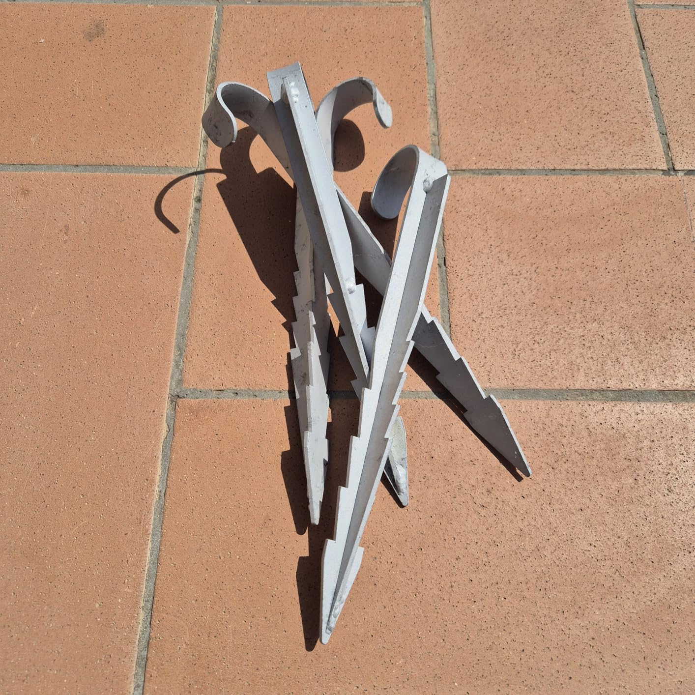Clever Leon ancoraggio terra trampolino acciaio 4 pezzi 330mm