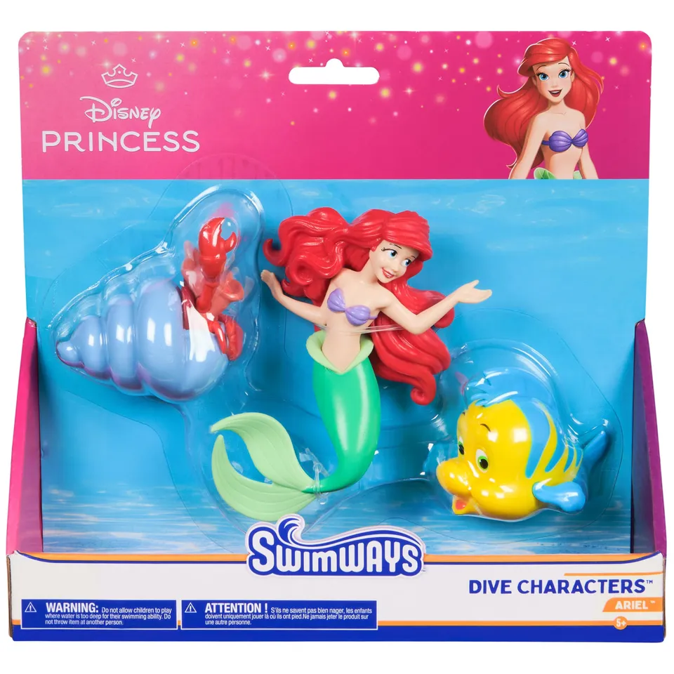 SwimWays Water Toys Ariel Dive giocattoli piscina 3 pezzi Sirenetta