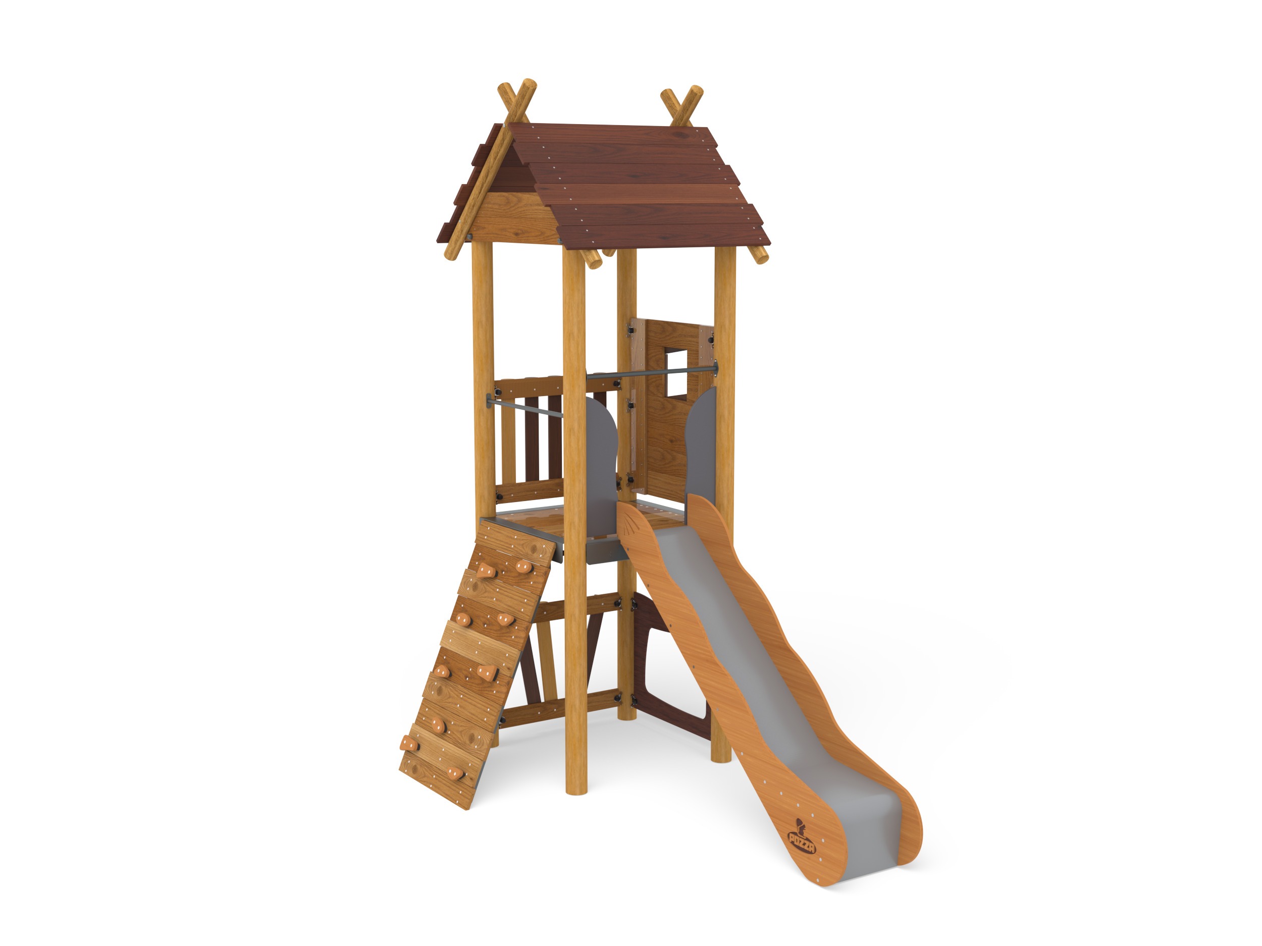 Pozza 1865 Fata Primitiv torre gioco con scivolo e risalita