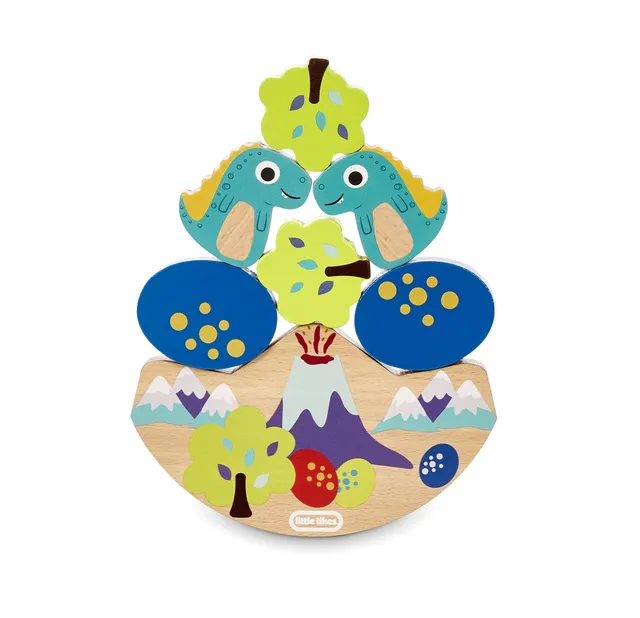 Little Tikes Wooden Critters Gioco Equilibrio Dino 6 Pezzi