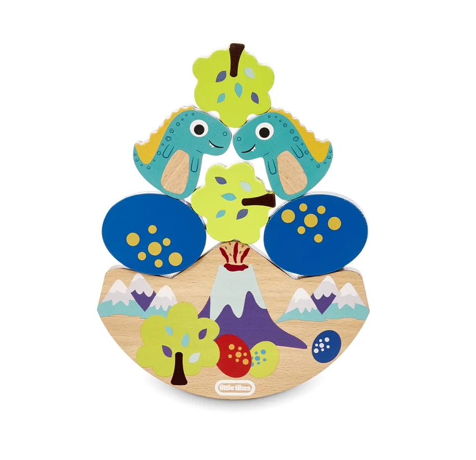 Little Tikes Wooden Critters Gioco Equilibrio Dino 6 Pezzi
