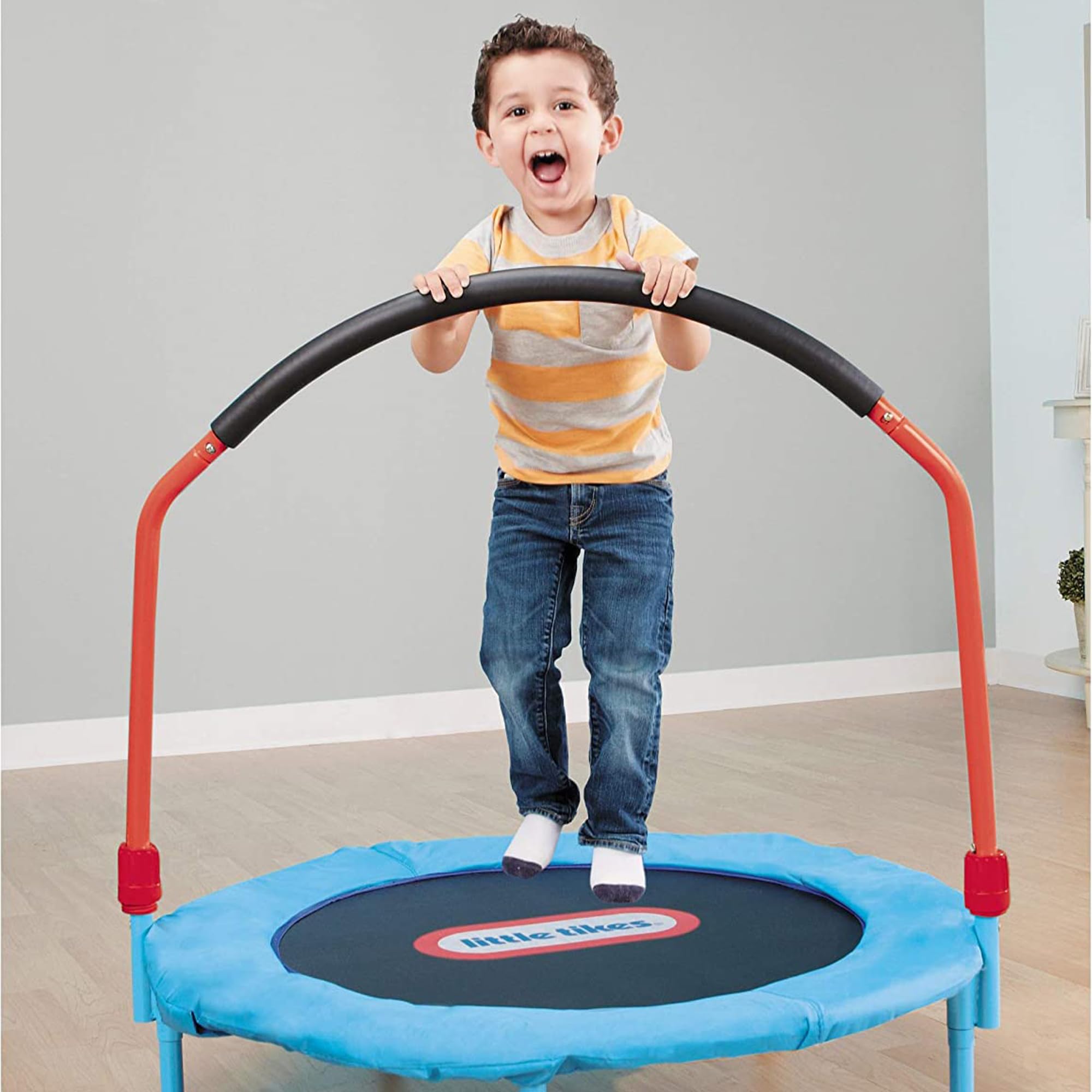 Little Tikes Easy Store trampolino bambini 3 piedi con barra