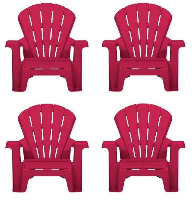 Little Tikes Furniture sedie giardino rosse 4 pezzi bimbi
