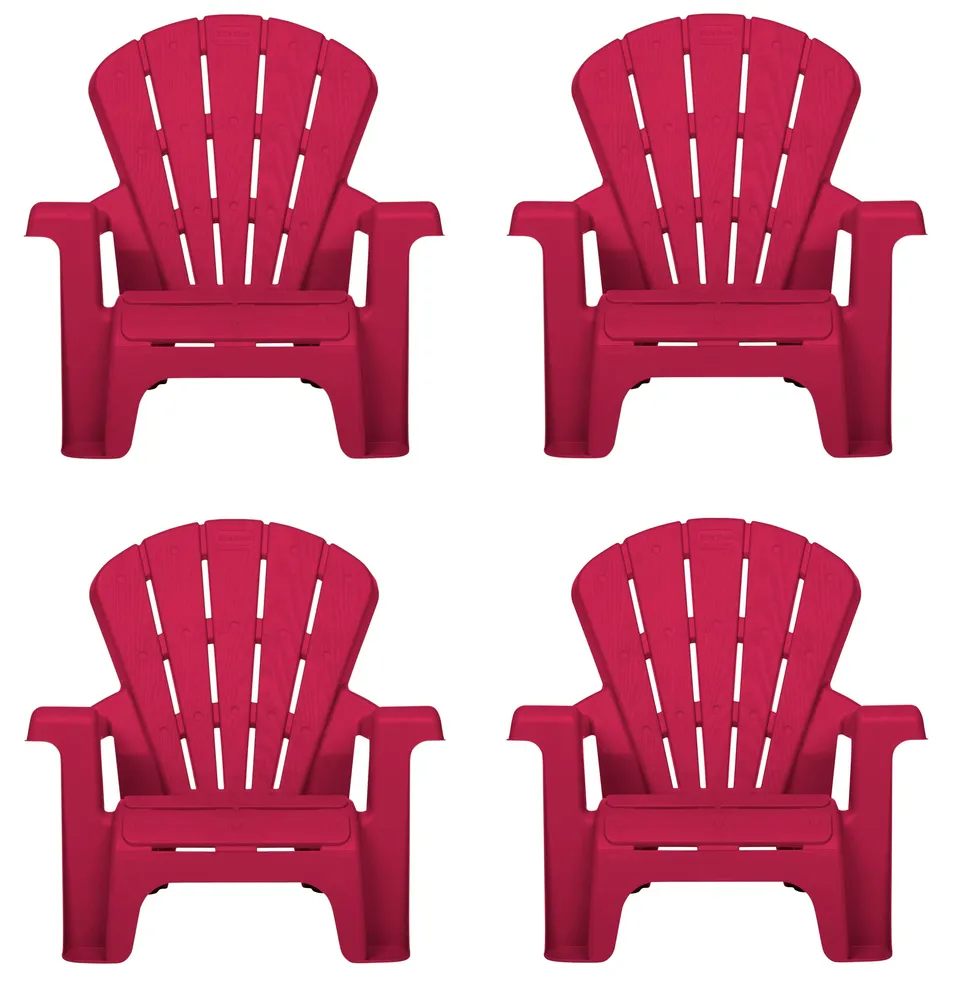 Little Tikes Furniture sedie giardino rosse 4 pezzi bimbi