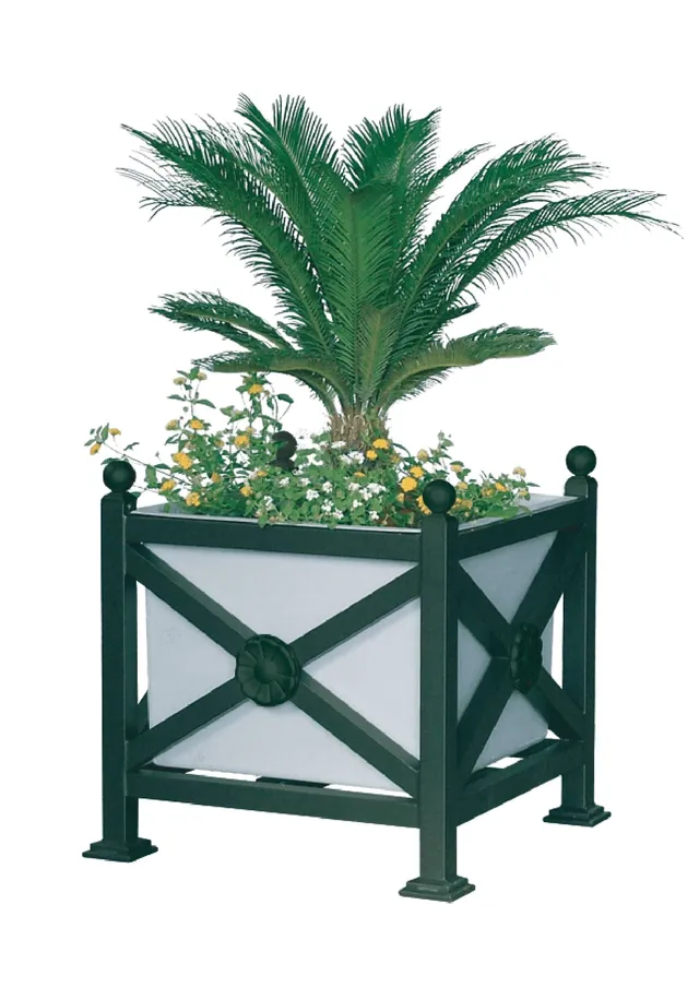 Pozza 1865 Arredo Urbano Fioreria Orchidea fioriera cubica