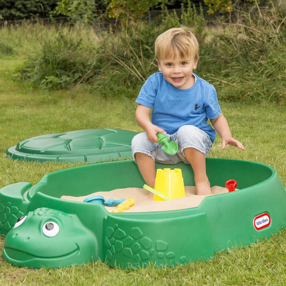 Little Tikes Active Play Tartaruga sabbiera con coperchio 68 kg