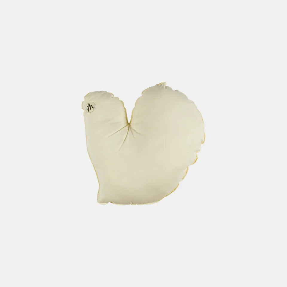 Mondino Cuscino Cuore Bambini Cotone Rosa Cipria Fatto a Mano