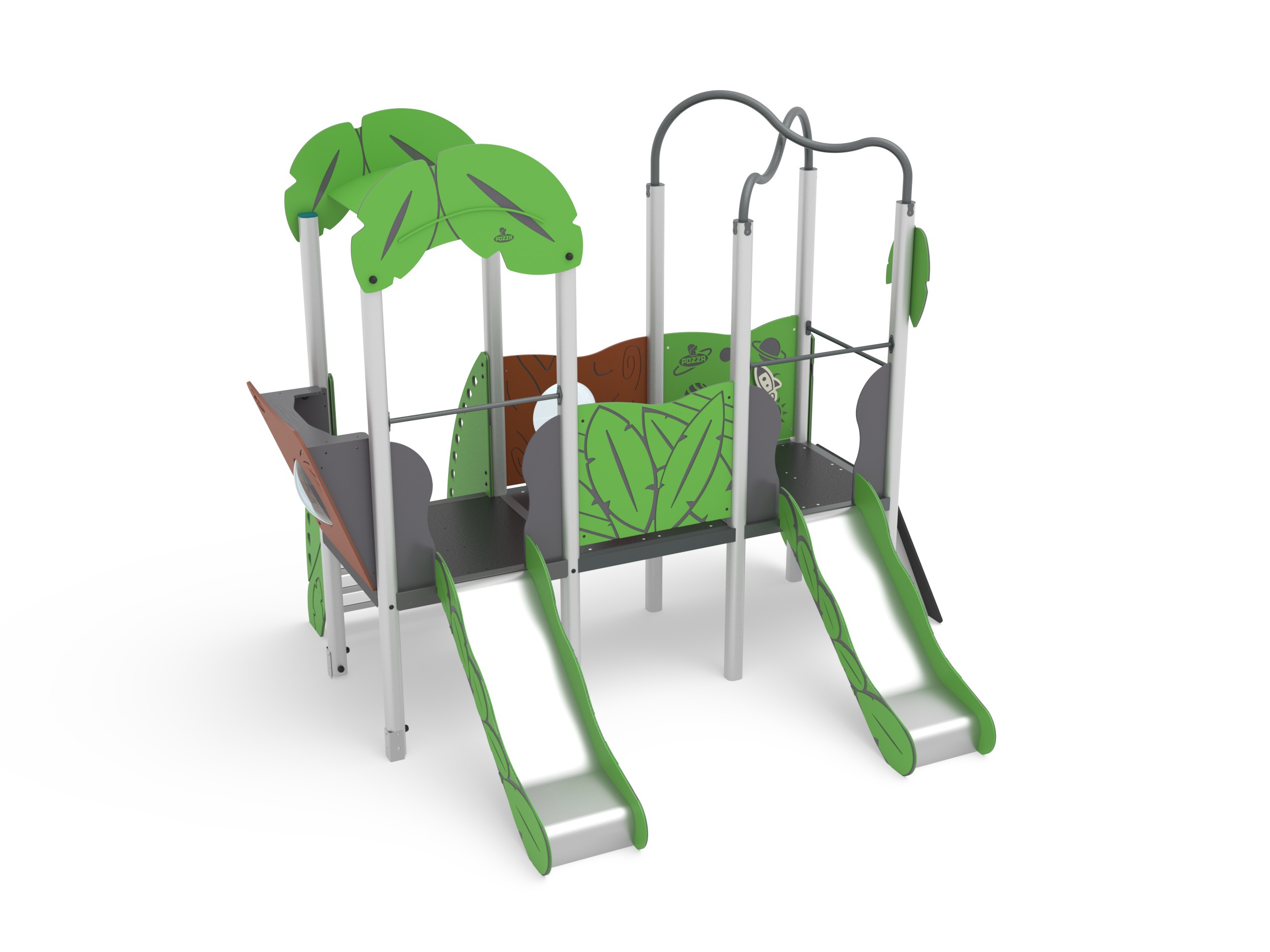 Pozza 1865 Leaves Hook Baby torre con scivolo
