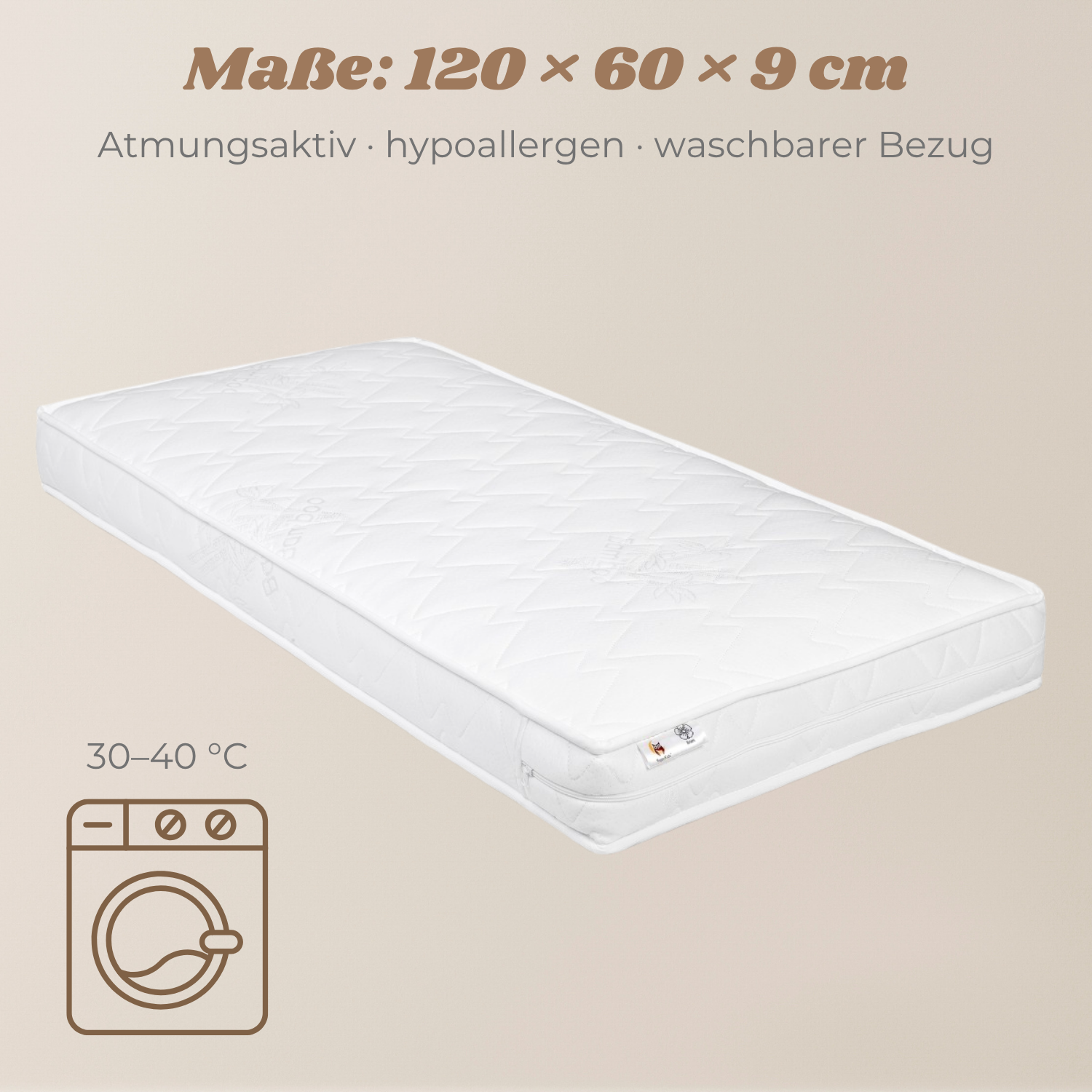 Lionherz YappyFlex Mini materasso 120x60 cocco e cotone