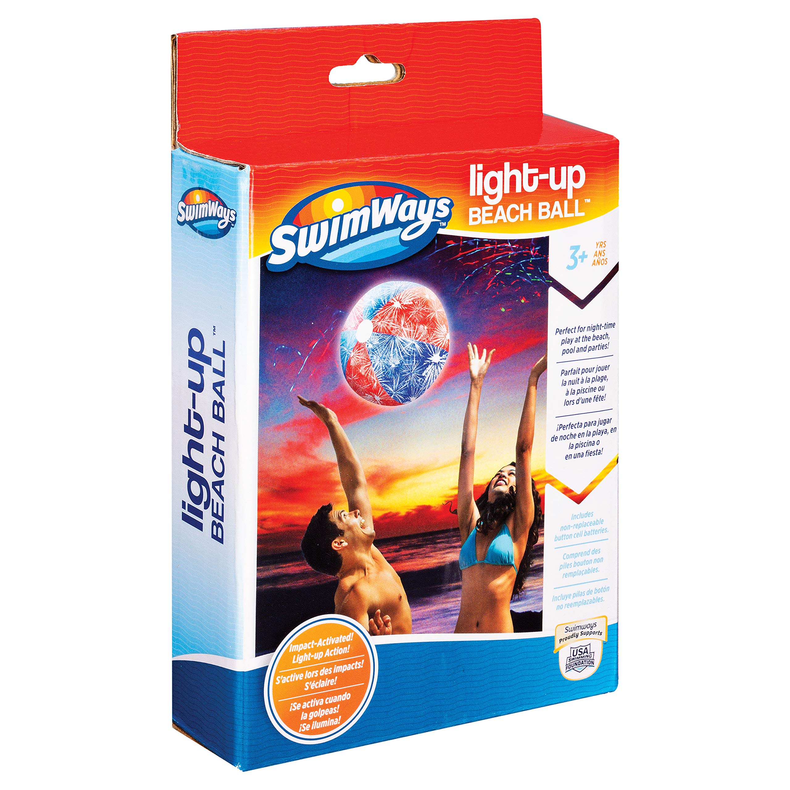 Swimways Water Toys 6045218 Palla Gonfiabile Luminosa 35 cm