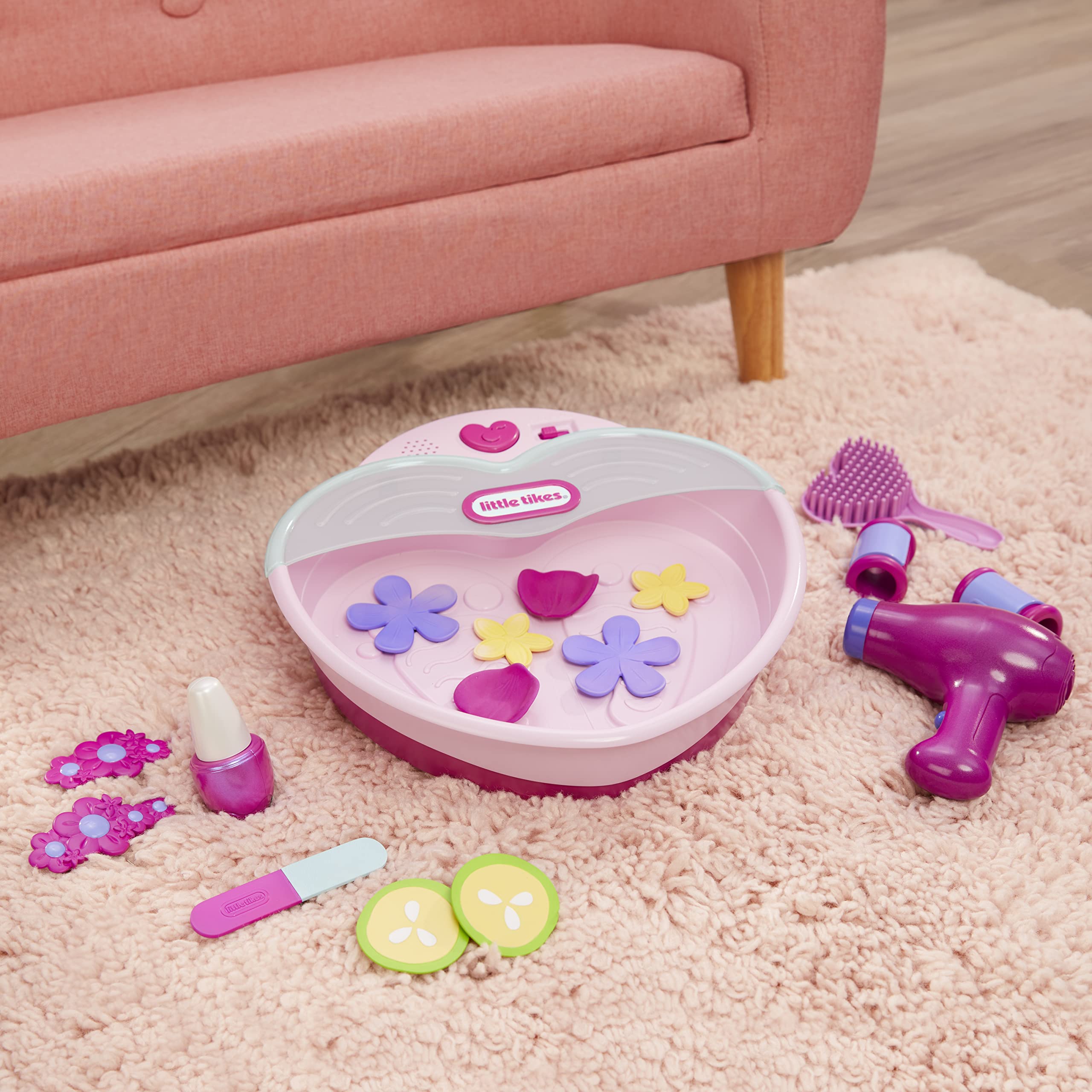 Little Tikes Play Pamper Set Spa Bambini 17 accessori 2+ anni