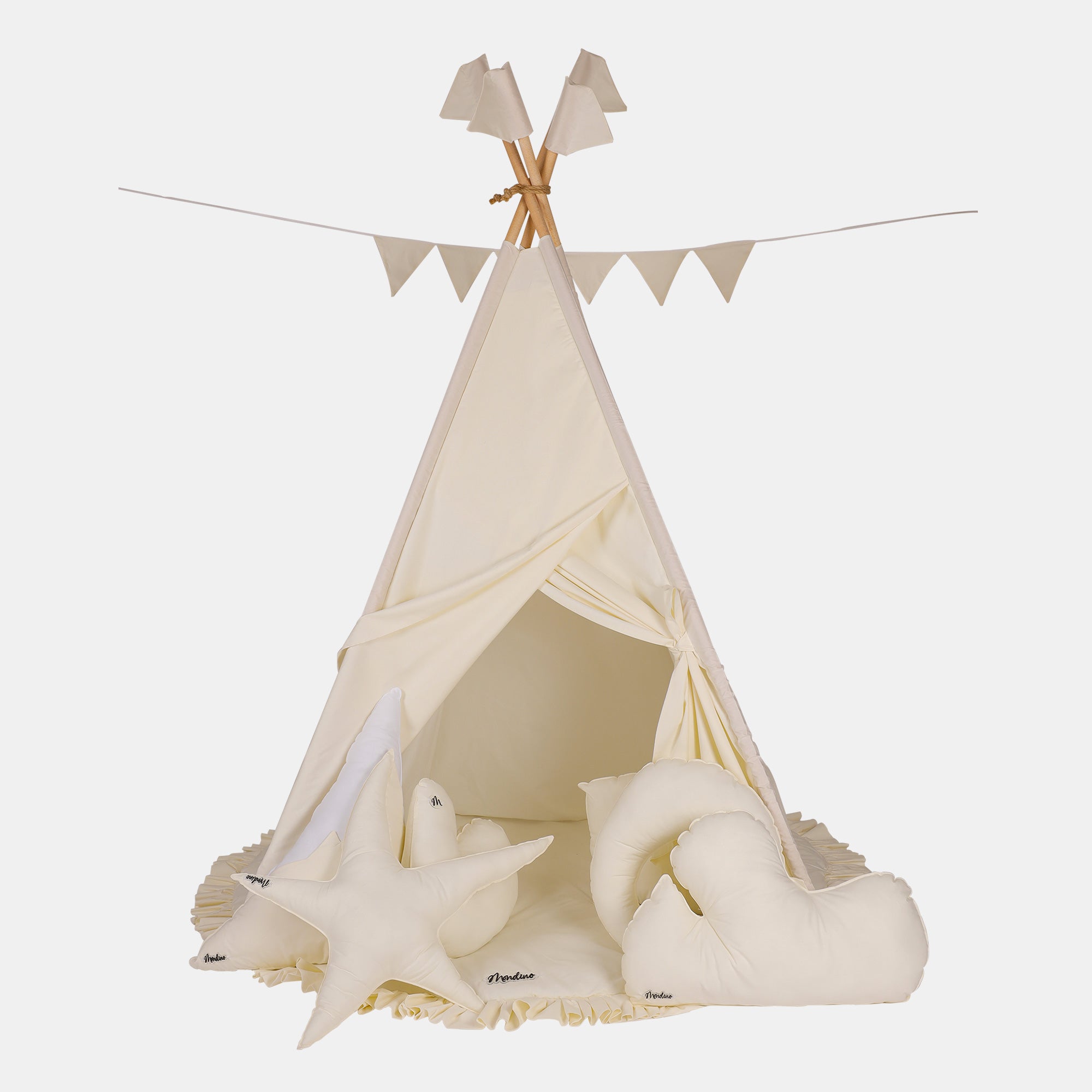 Mondino Atlantic teepee bambini avorio Large 120x120x160