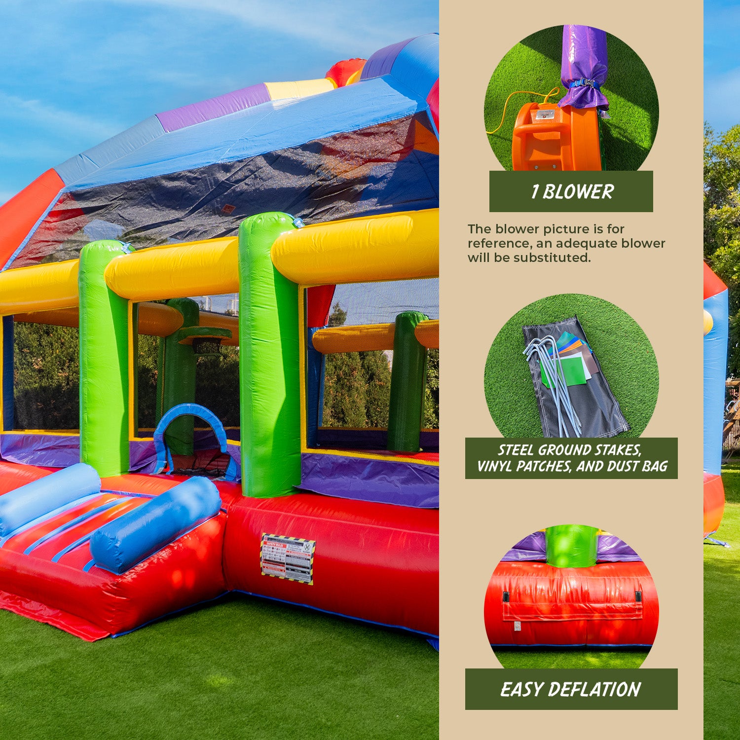 XJUMP Bounce Houses Grand Party Dome 20x20 Castello Gonfiabile