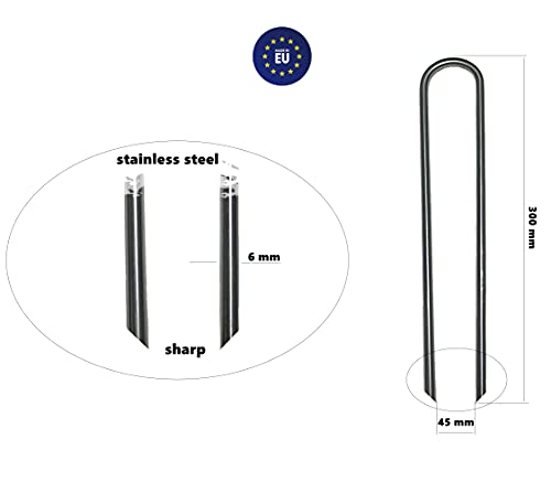 Clever Leon Picchetti Trampolino Acciaio Inox 6 Pezzi