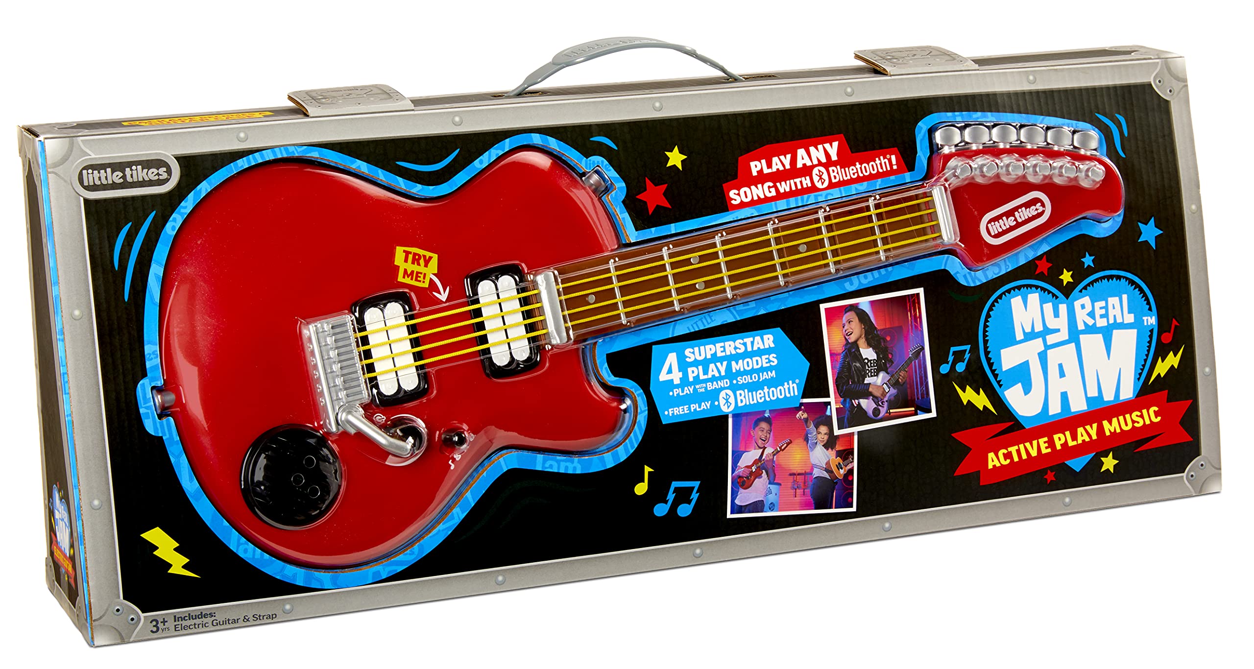 Little Tikes My Real Jam chitarra elettrica bluetooth con custodia
