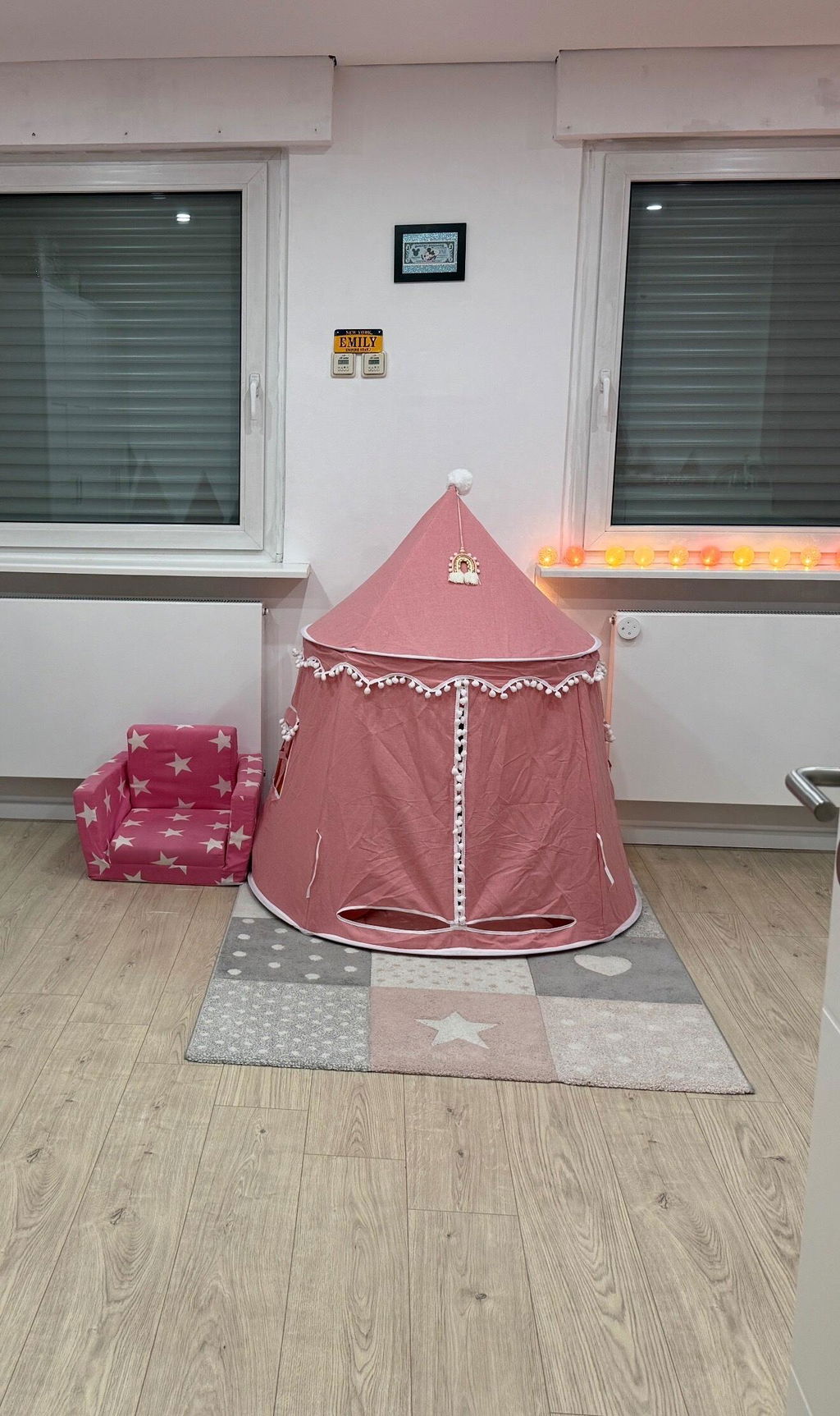 Lionherz Castello tenda gioco bimbi cotone crema con accessori