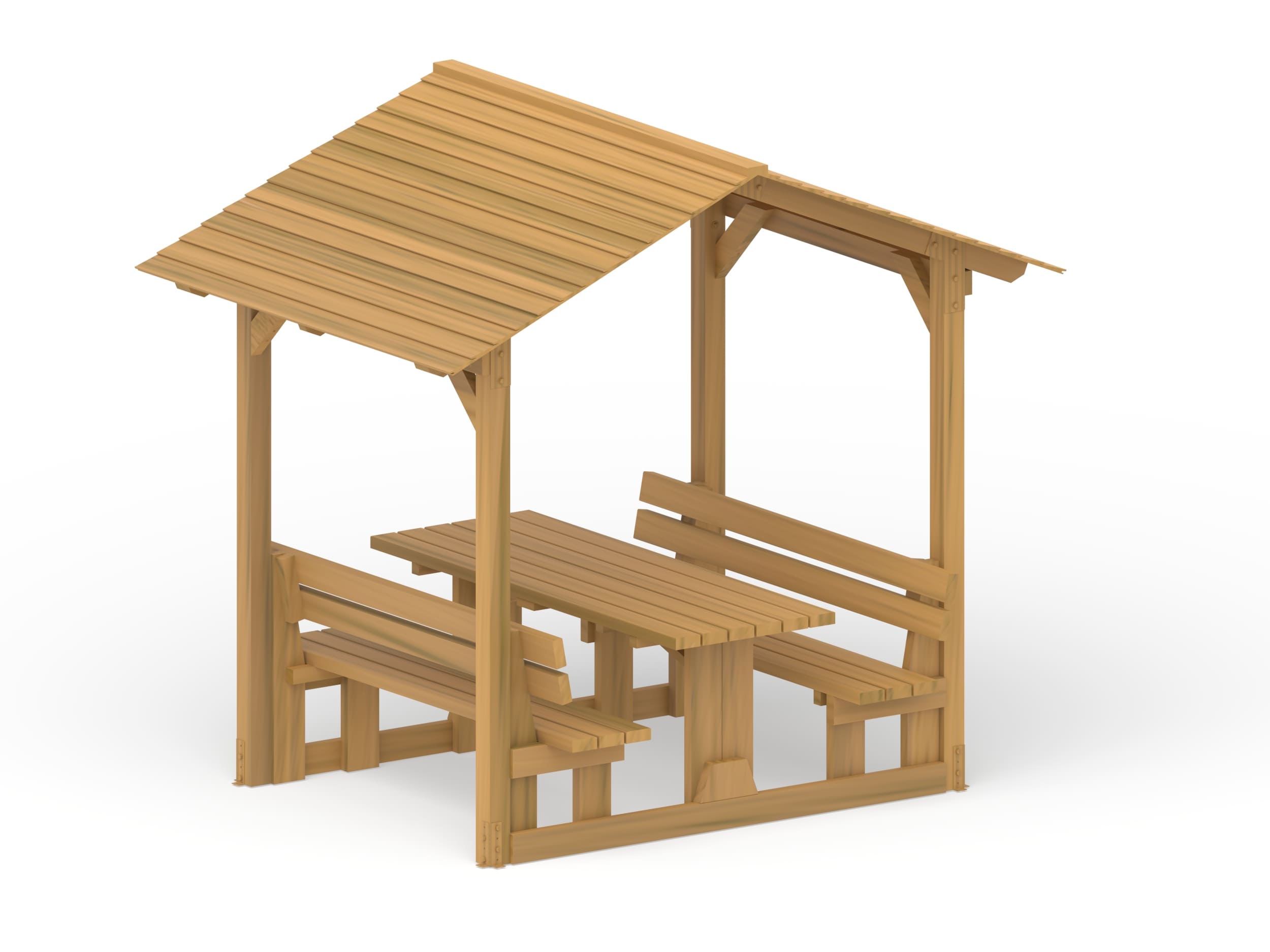 Pozza 1865 Oasi set tavolo con panca legno da esterno