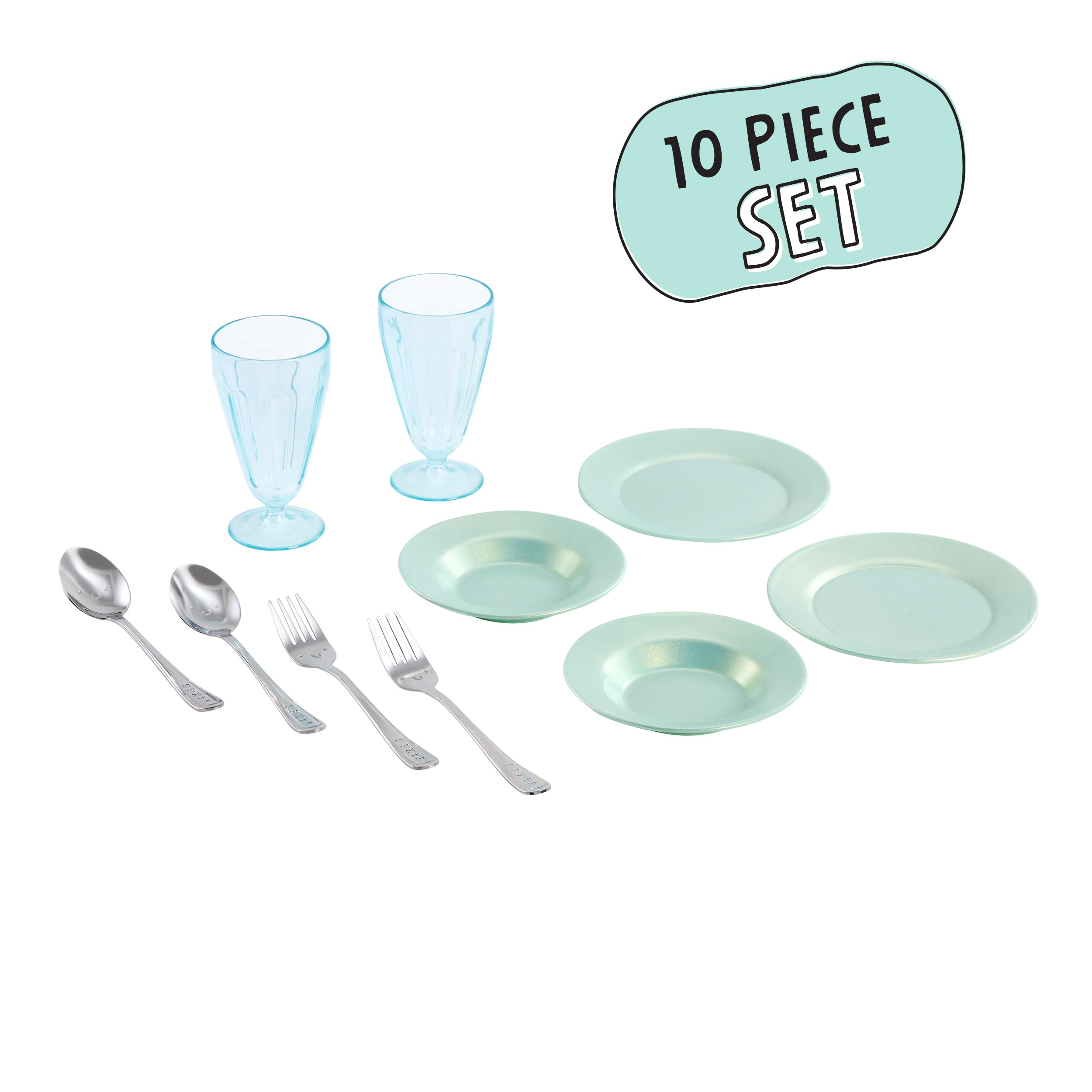 Little Tikes Sweet Spaces set stoviglie azzurro 6 pezzi