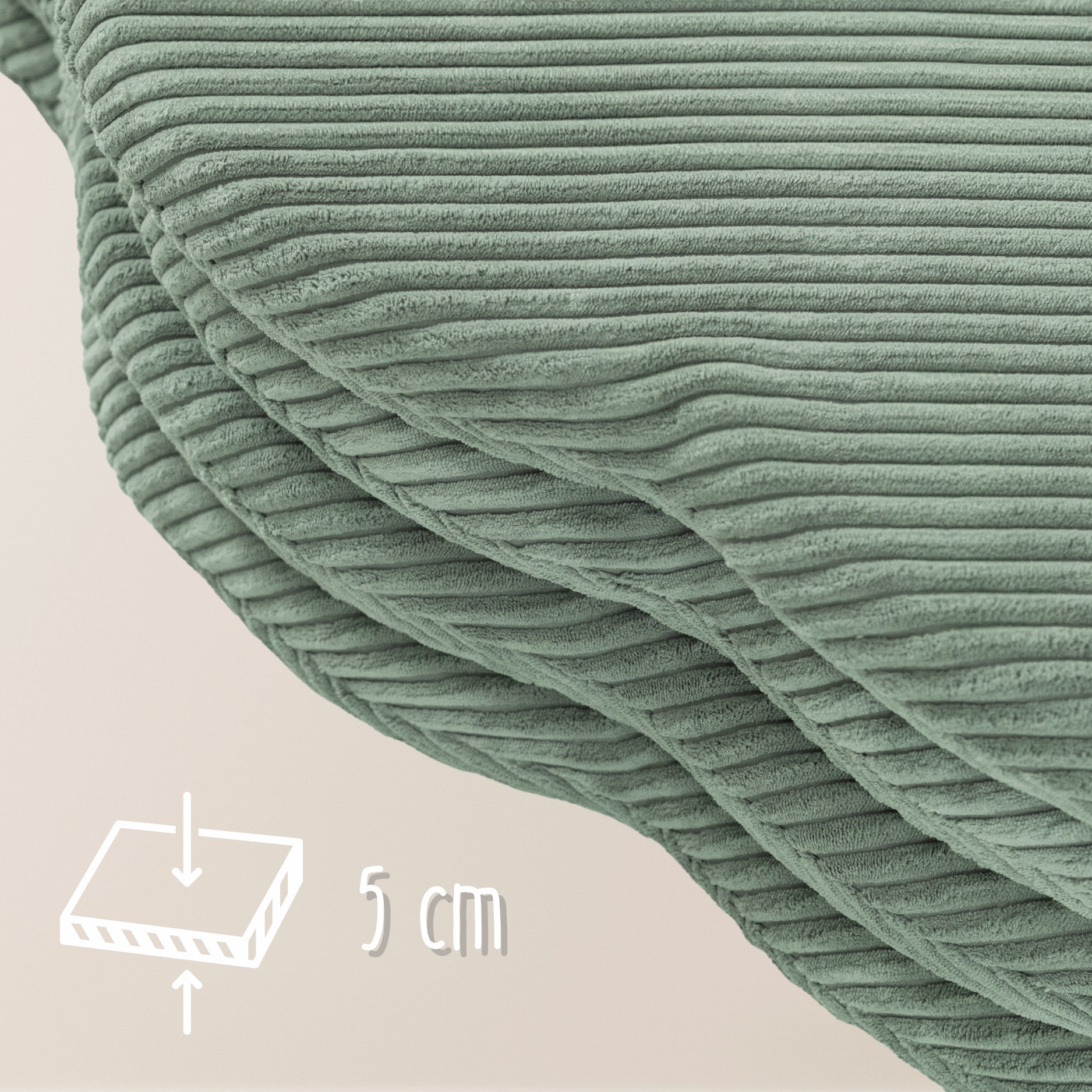 LIONHERZ Bloomy Mat Tappeto Gioco 115 cm Salvia
