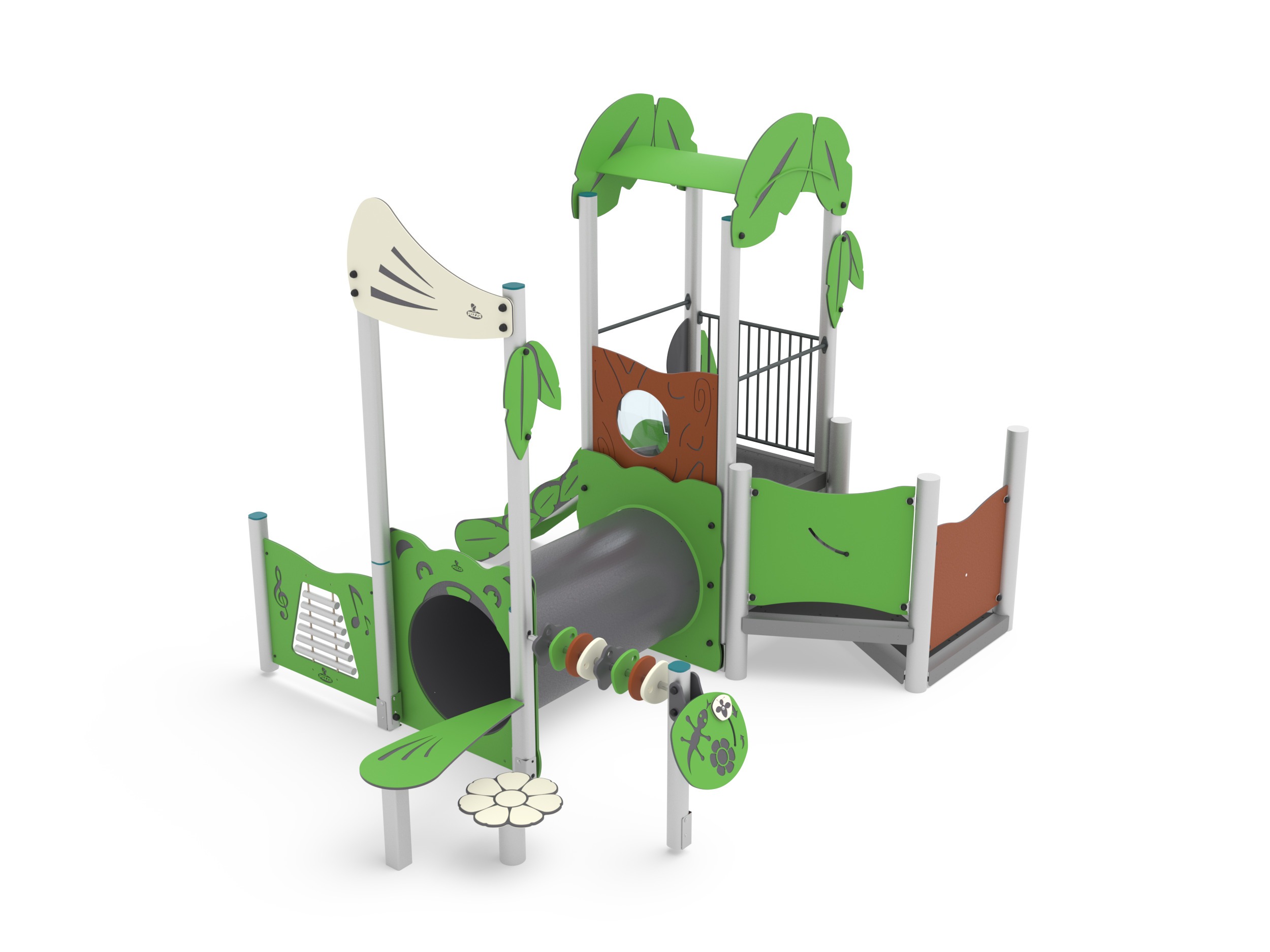 Pozza 1865 Leaves Fata Baby torre scivolo con seduta