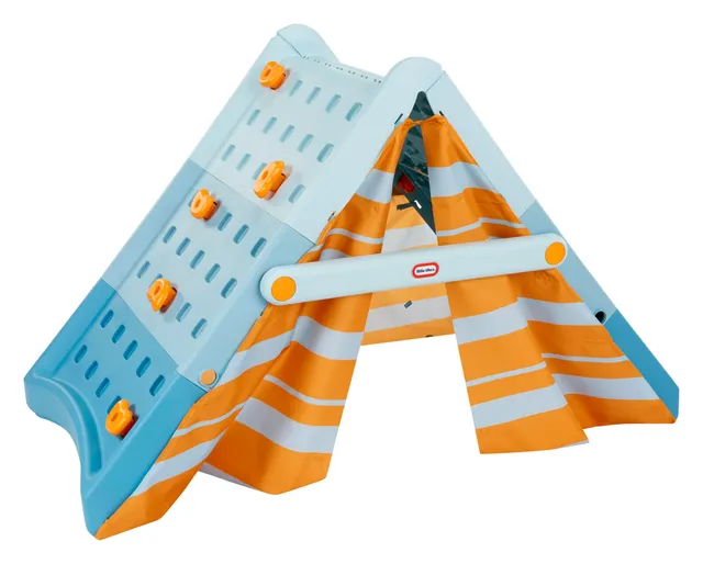 Little Tikes Active Play Campin' & Climb Parete Arrampicata con Tenda 3+ anni