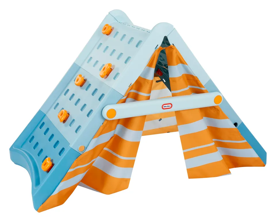 Little Tikes Active Play Campin' & Climb Parete Arrampicata con Tenda 3+ anni