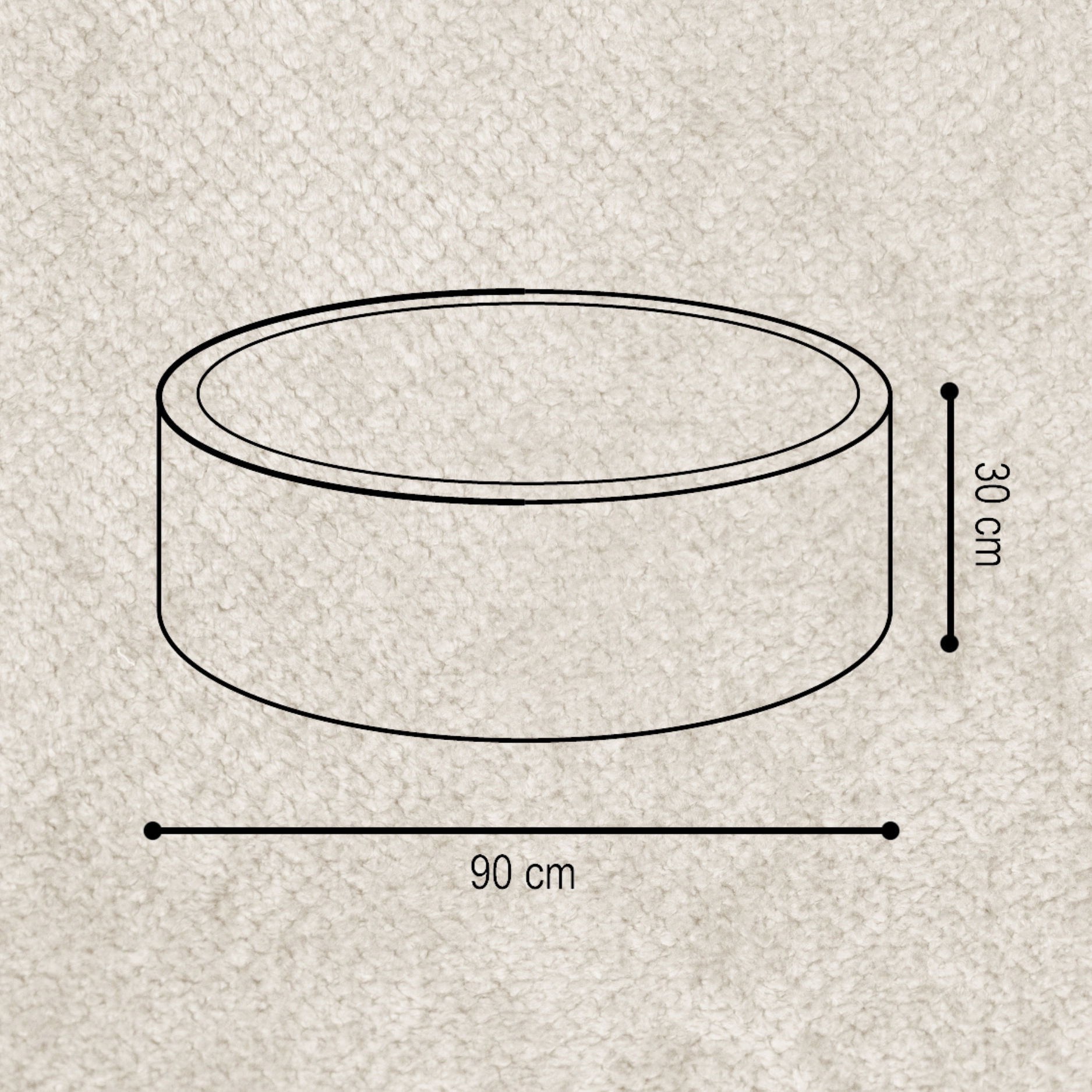 Lionherz Nilly Pool piscina palline 90x30 sabbia beige 200 palline