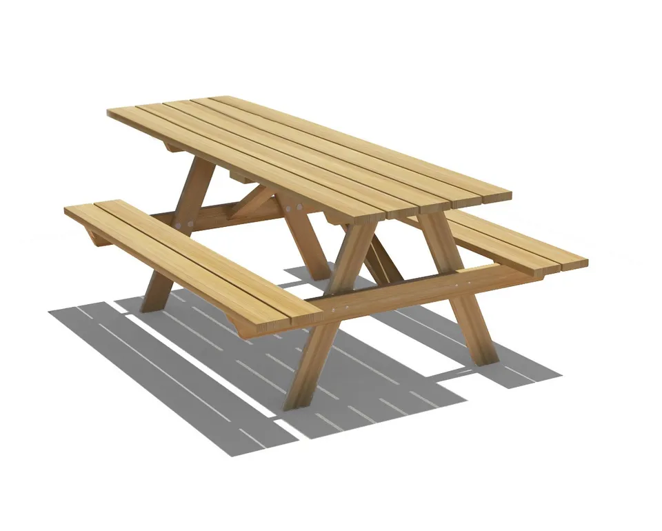 Pozza 1865 Arredo Urbano Pic-Nic Inclusive tavolo con panchine