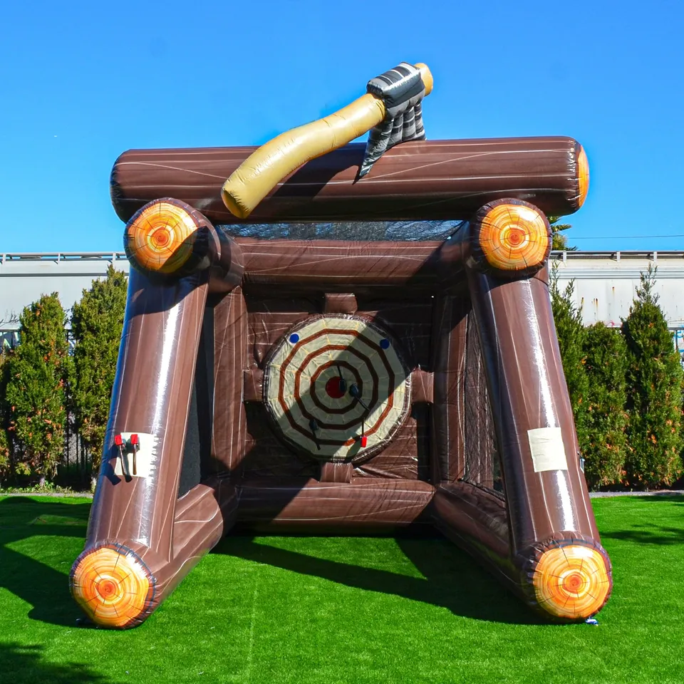 XJUMP Games Bersaglio Lancio Asce Gioco Gonfiabile 13x10x14ft 2 Posti