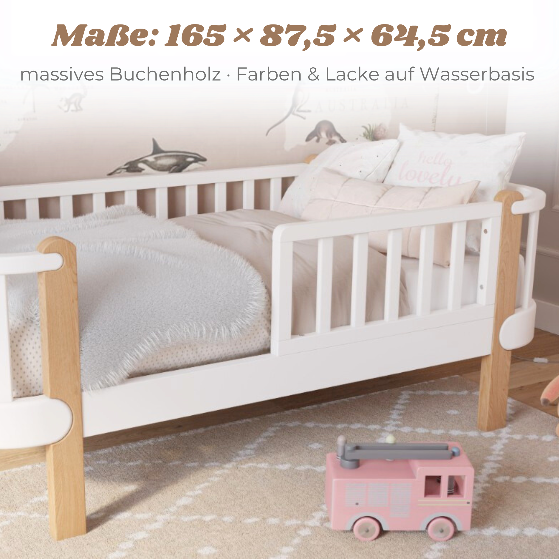 LIONHERZ YappyÉtude JUNIOR letto 160x80 marrone bianco