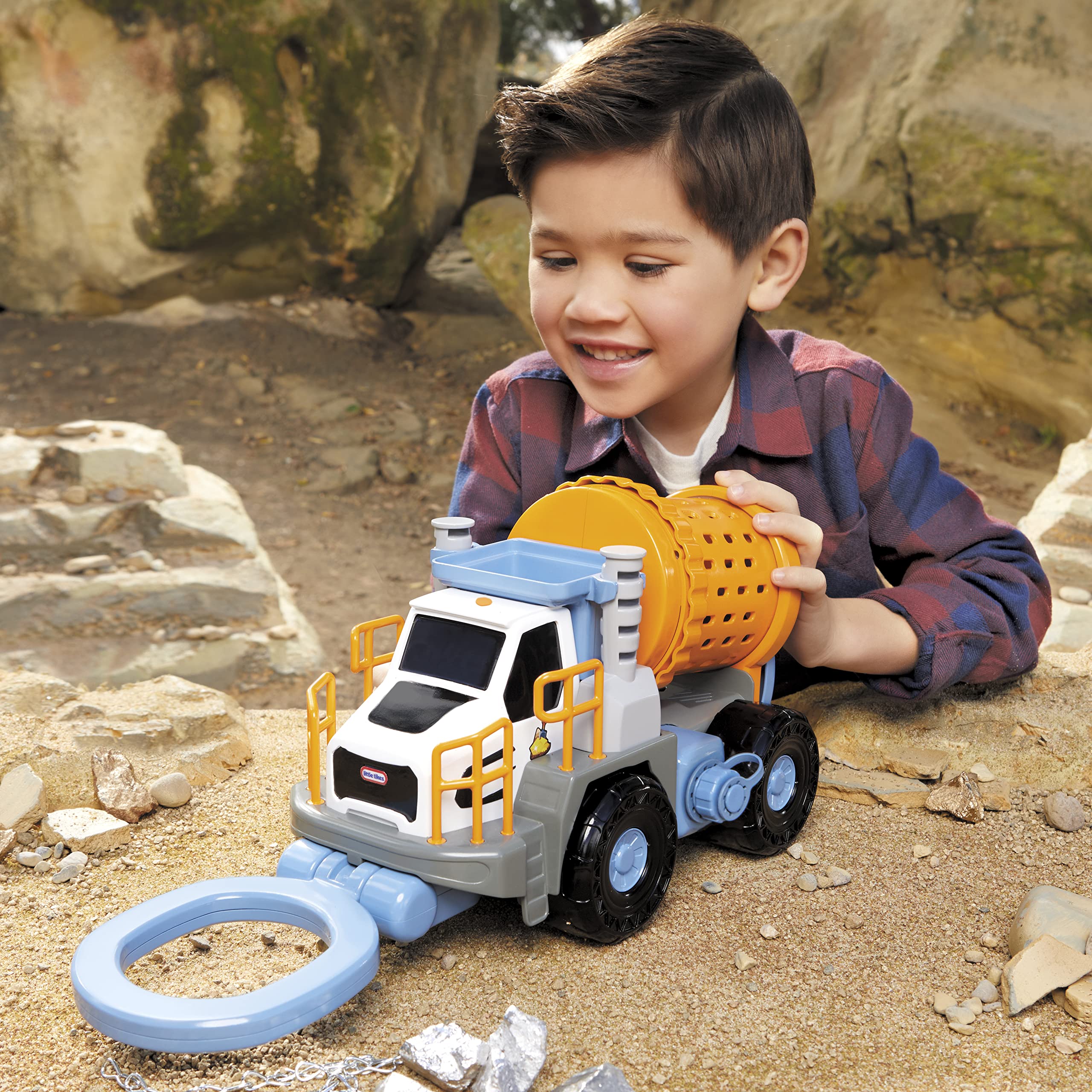 Little Tikes Big Adventures Mining Truck camion metal detector STEM